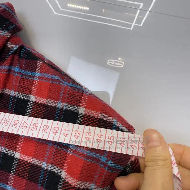 Off-White Off-White Red Check Long Sleeve Shirt . Size US M / EU 48-50 / 2 - 4 Thumbnail