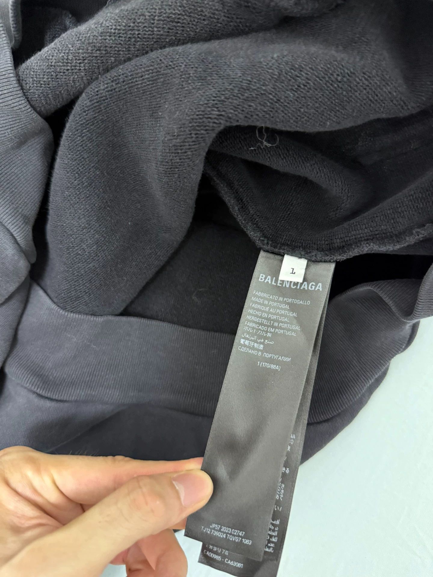 Balenciaga Balenciaga x BFRND 24ss Forbidden Distressed OS Hoodie Size US S / EU 44-46 / 1 - 5 Thumbnail