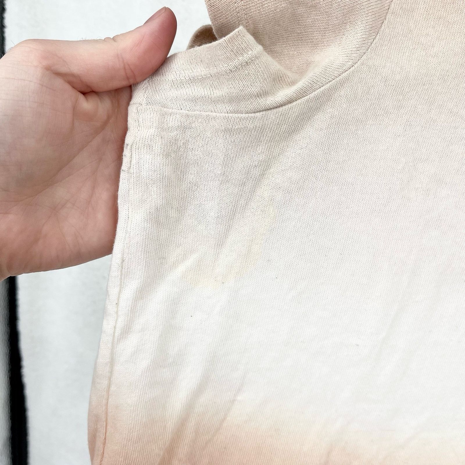 Madewell Madewell Dip-Dye (Re)sourced Cotton Ombre Short Sleeve Tee S Size S / US 4 / IT 40 - 4 Thumbnail