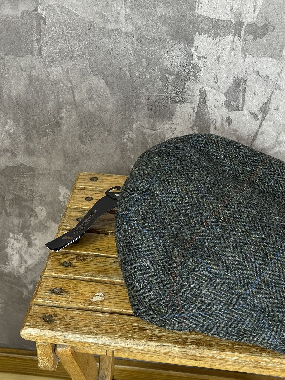 Harris Tweed × Vintage Harris Tweed Vintage Cap Hat 90s Wool Handmade New Size ONE SIZE - 2 Thumbnail