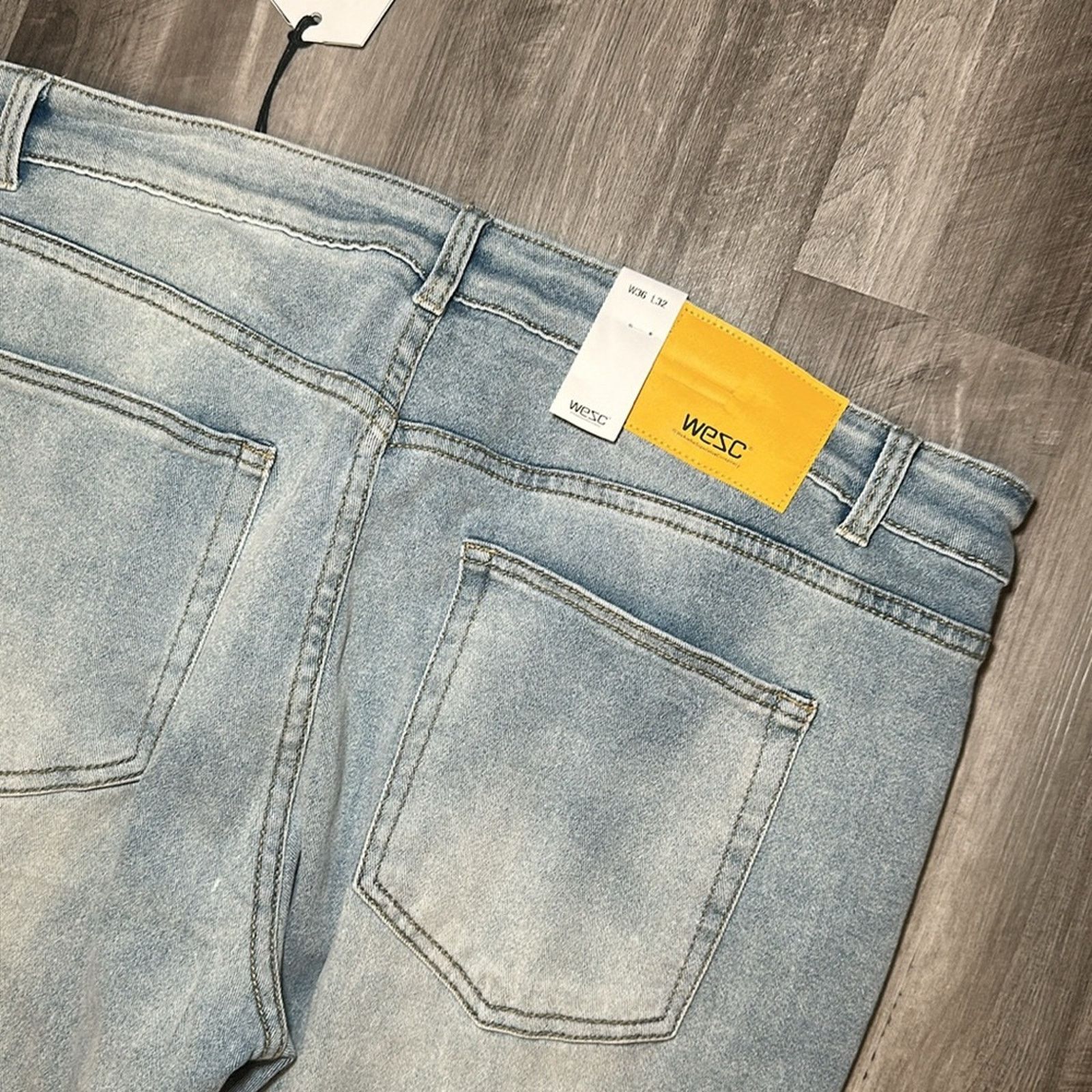 WeSC WESC Bob Straight Leg Jeans - 36x32 Size US 36 / EU 52 - 5 Thumbnail