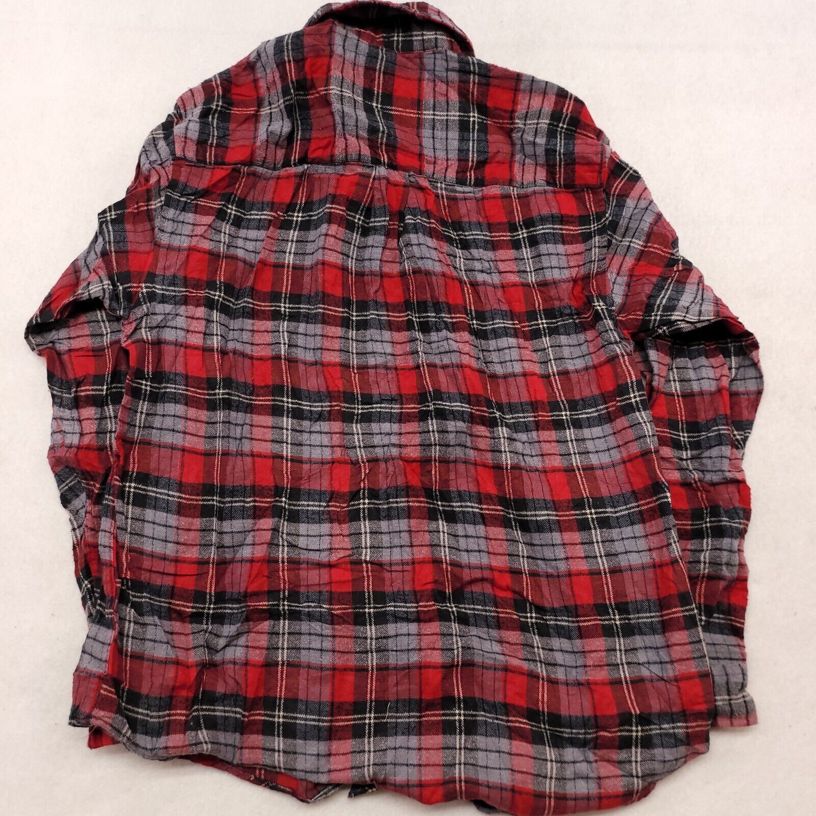 Cherokee Cherokee Madras Flannel Shirt Mens Size Medium M Red Gray Size US M / EU 48-50 / 2 - 10 Thumbnail