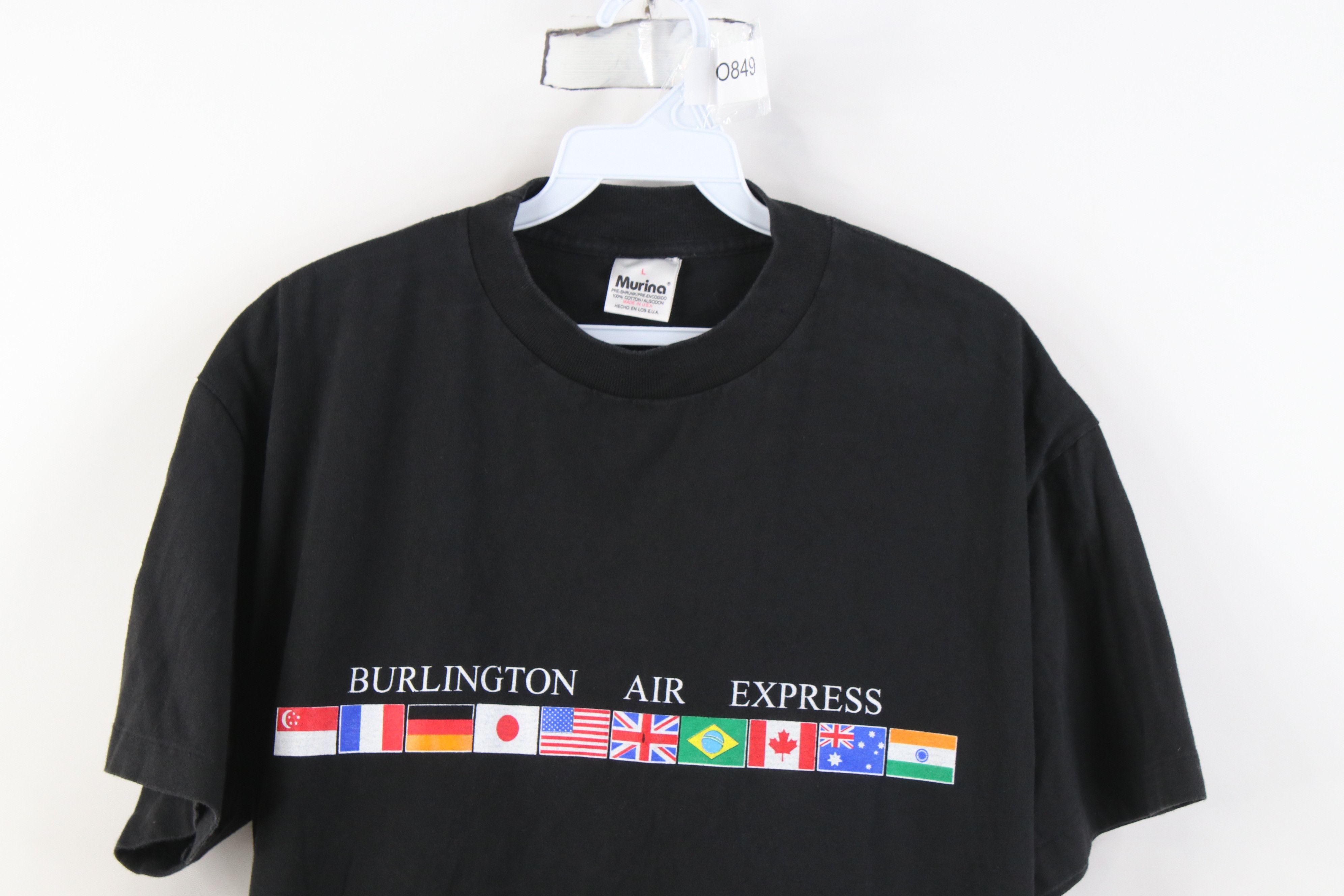 Vintage Vintage 90s Burlington Air Express Airplane T-Shirt USA Size US L / EU 52-54 / 3 - 2 Thumbnail