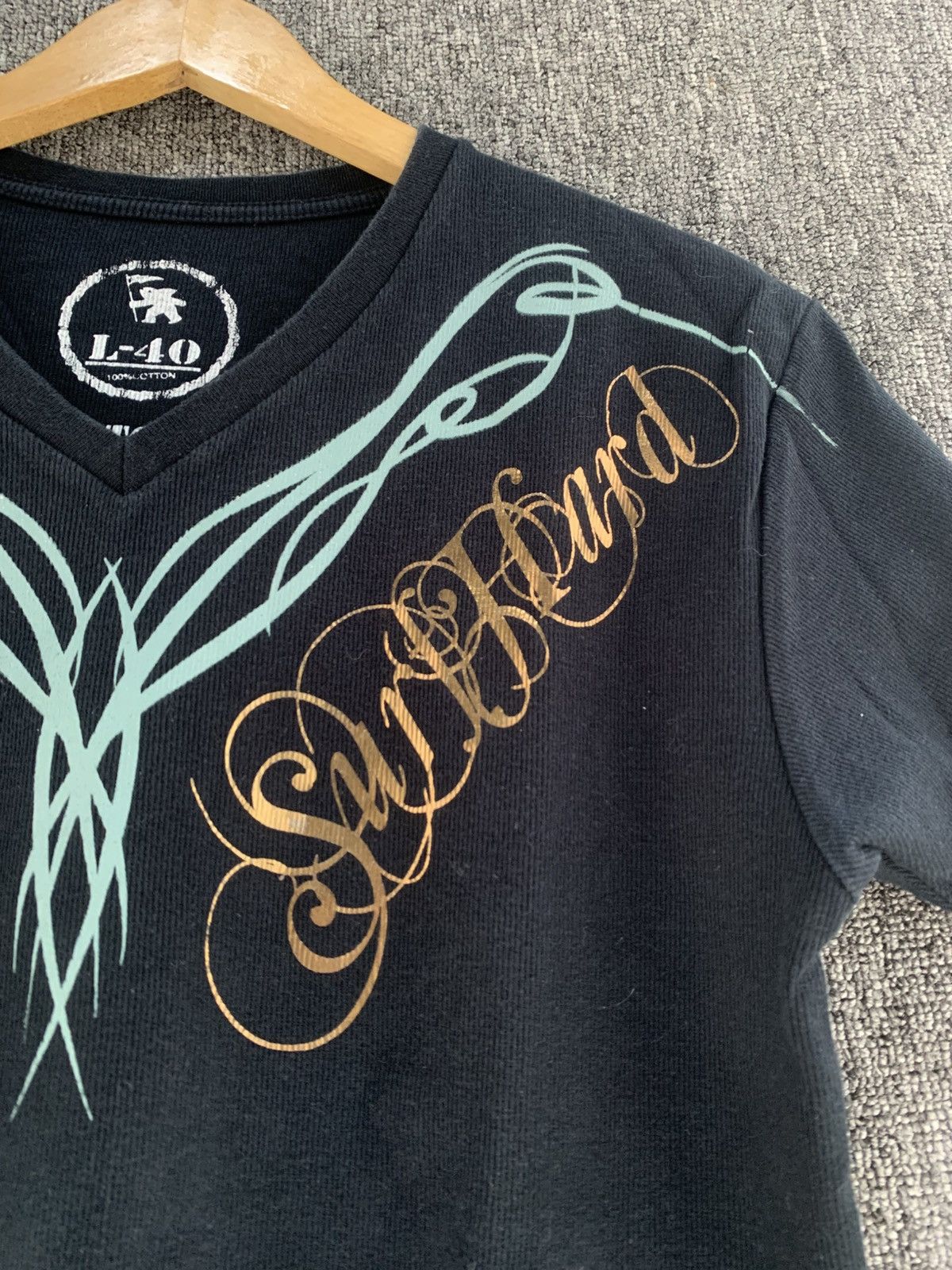 Vintage 🇺🇸 Gotcha Surf Hard Poem Gothic Surfware Tshirt Size US L / EU 52-54 / 3 - 6 Thumbnail