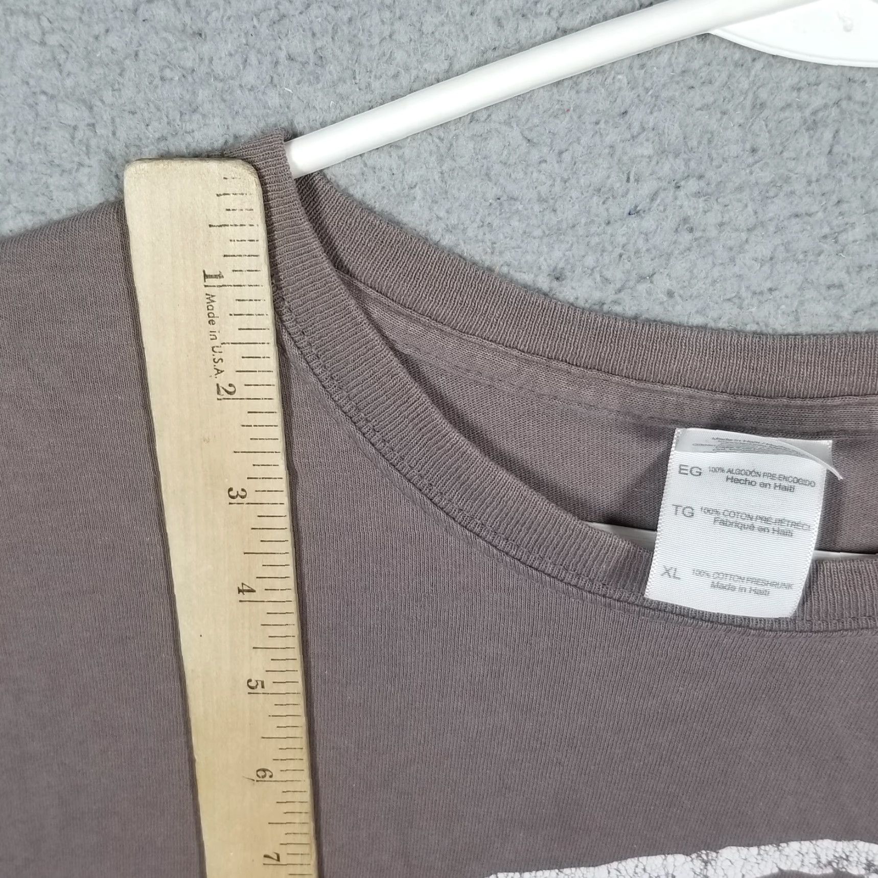 Gildan VINTAGE Nassau Bahamas T-Shirt XL Gray 90s Beach Grunge Heavyweight Cotton Unisex Adults Size US XL / EU 56 / 4 - 5 Thumbnail