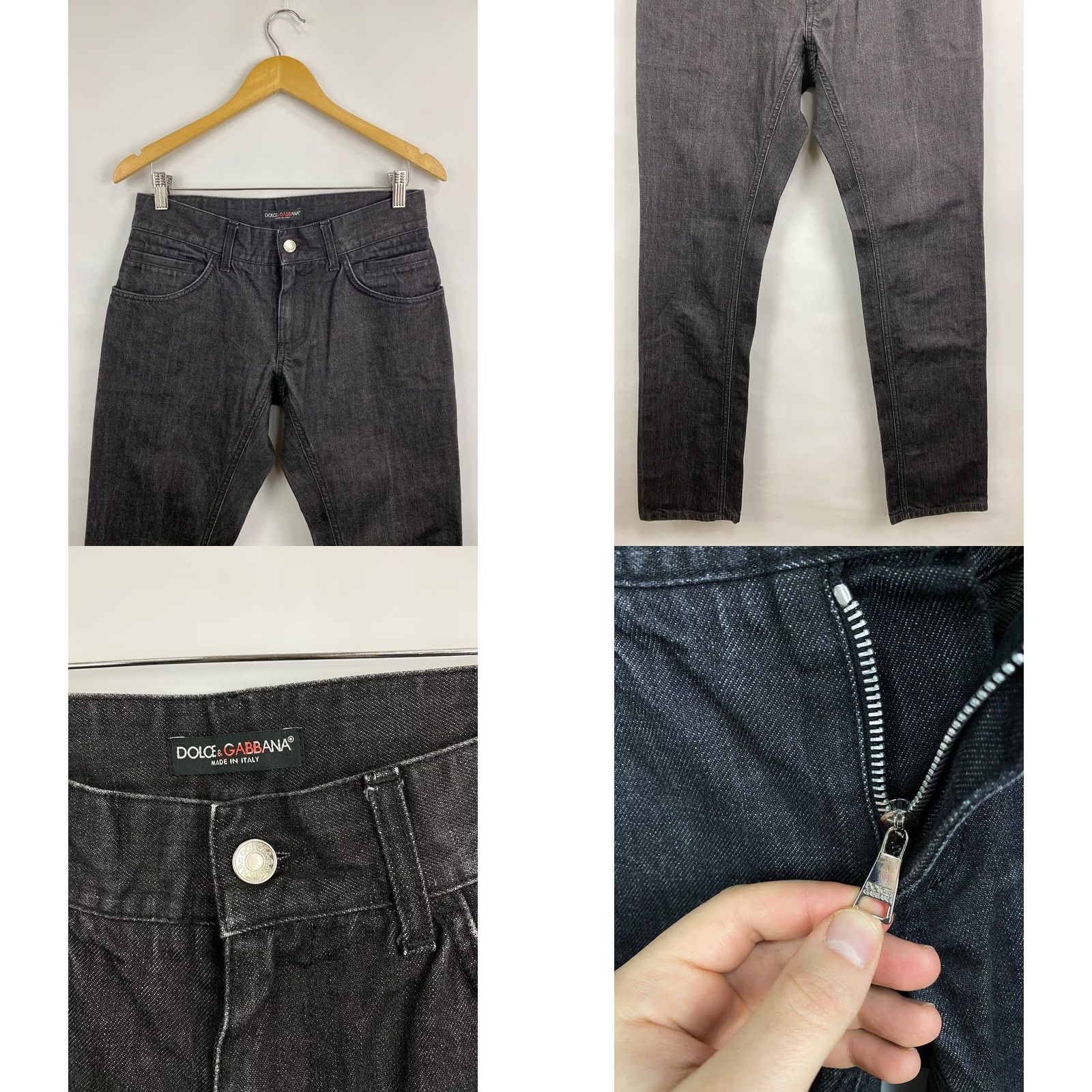 Dolce & Gabbana Dolce&Gabbana Jeans Women’s Denim Slim Retro Y2K Black 44 45 XS Black Women’s Skinny Retro Denim Jeans Size 30" / US 8 / IT 44 - 8 Thumbnail