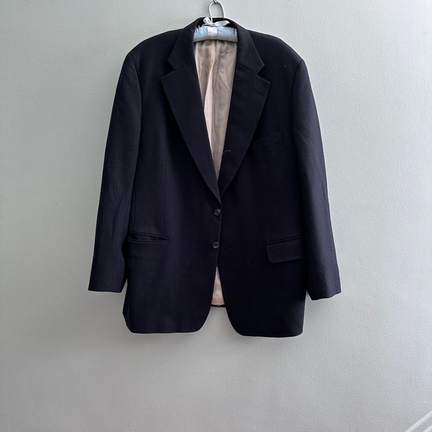 Paul Stuart Paul Stuart dark gray/navy two button wool blazer size 45L Size 44L - 2 Thumbnail