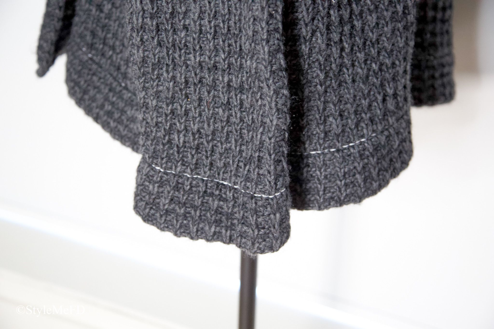 Maison Margiela MM6 Maison Margiela Oversize Waffle Weave Wool Blend Sweater Size XL / US 12-14 / IT 48-50 - 5 Thumbnail