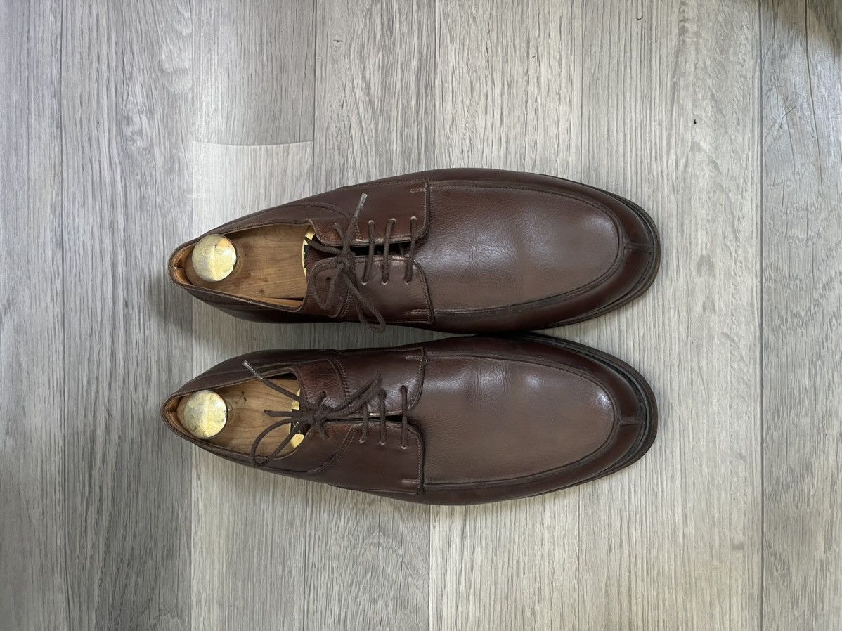 John Lobb John lobb brown pebble grain derby leather shoes Size US 9.5 / EU 42-43 - 3 Thumbnail