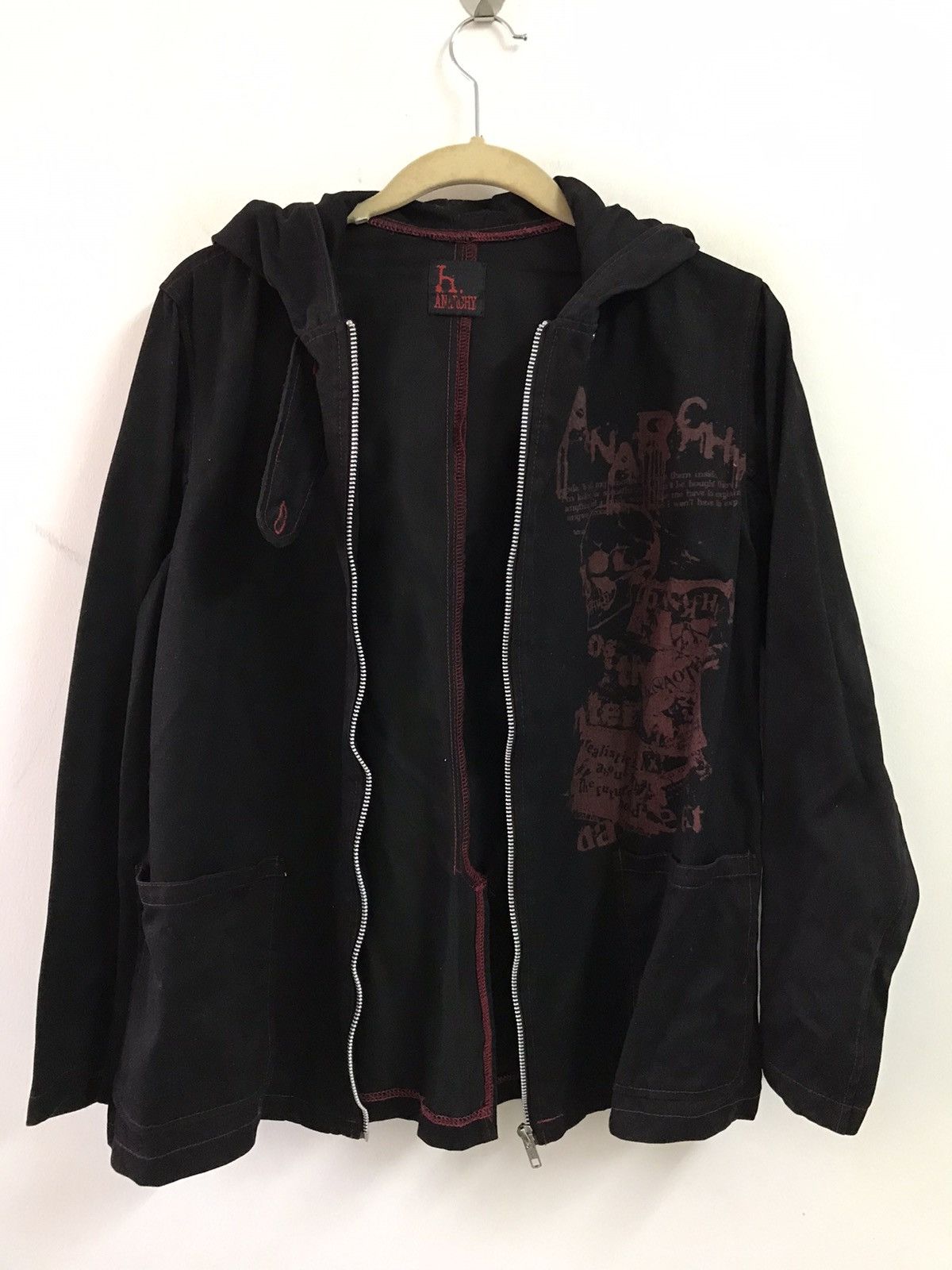 Japanese Brand H. Anarchy Punk Hoodie Jacket Size US S / EU 44-46 / 1 - 5 Thumbnail