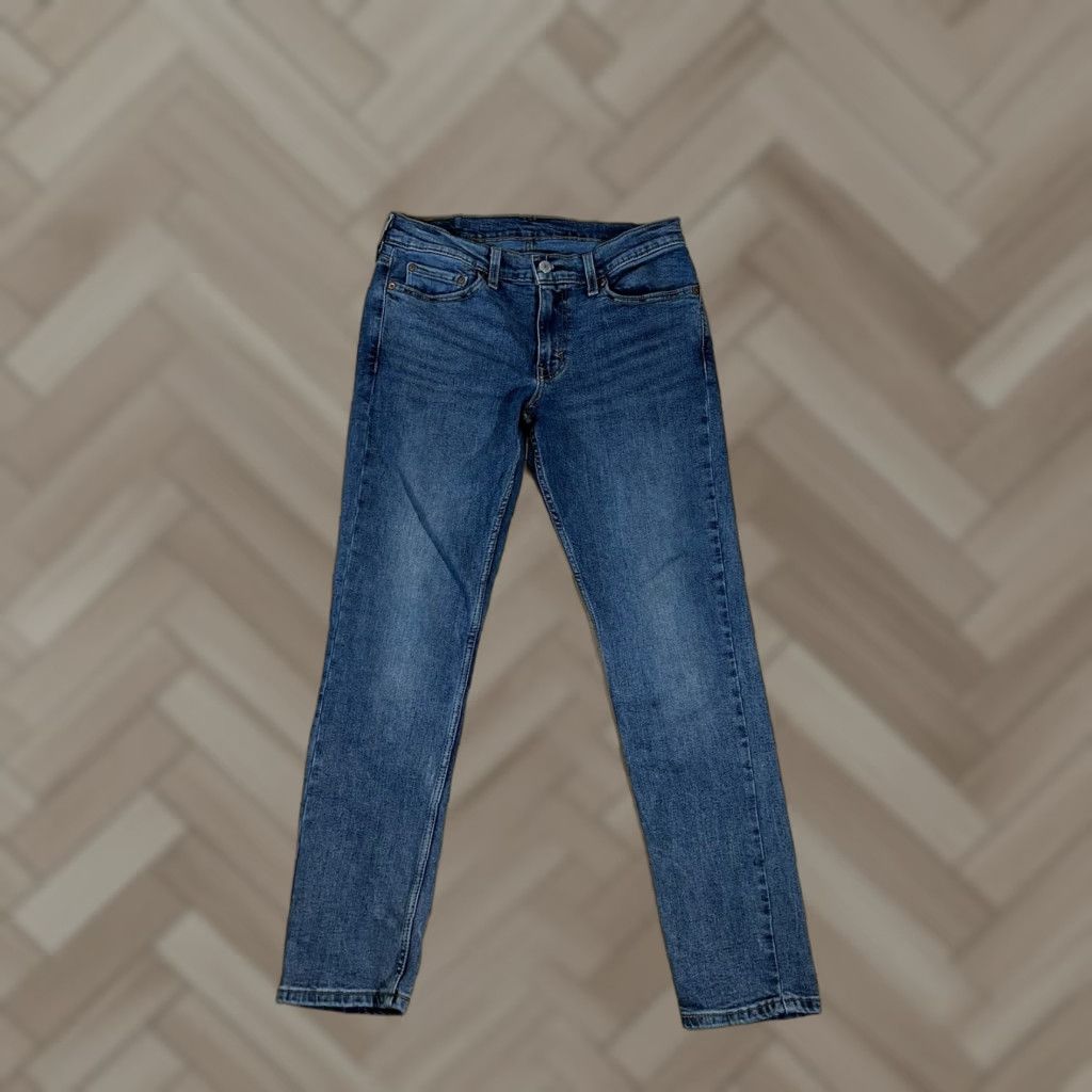 Levi's Levi's 511 Jeans Mens Slim Straight Leg Blue Denim 30x30 30 30 Regular Inseam Waist Size 30 Men Size US 30 / EU 46 - 1 Thumbnail