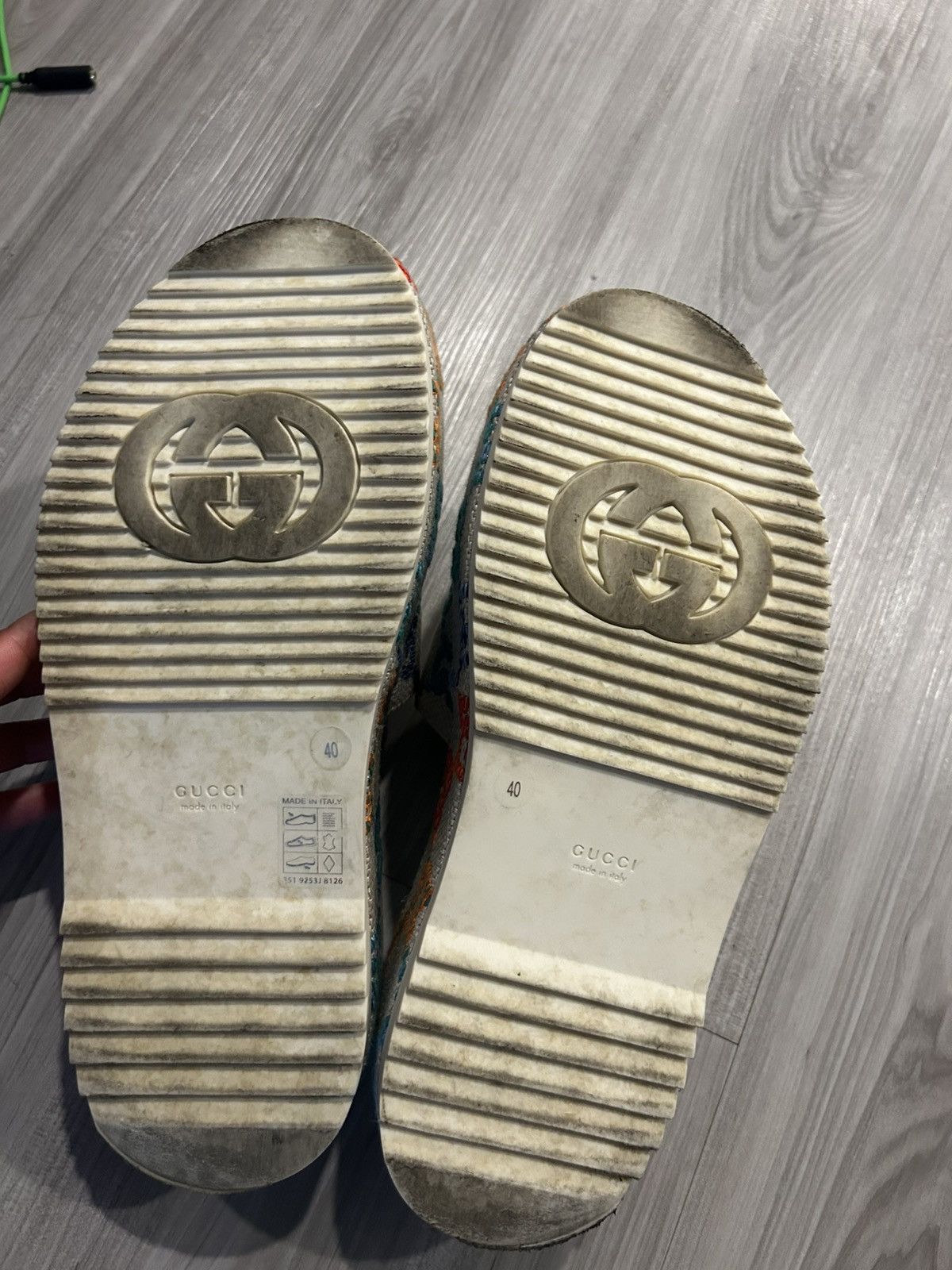 Gucci Gucci Colorful Logo Sandals Size US 10 / IT 40 - 7 Thumbnail