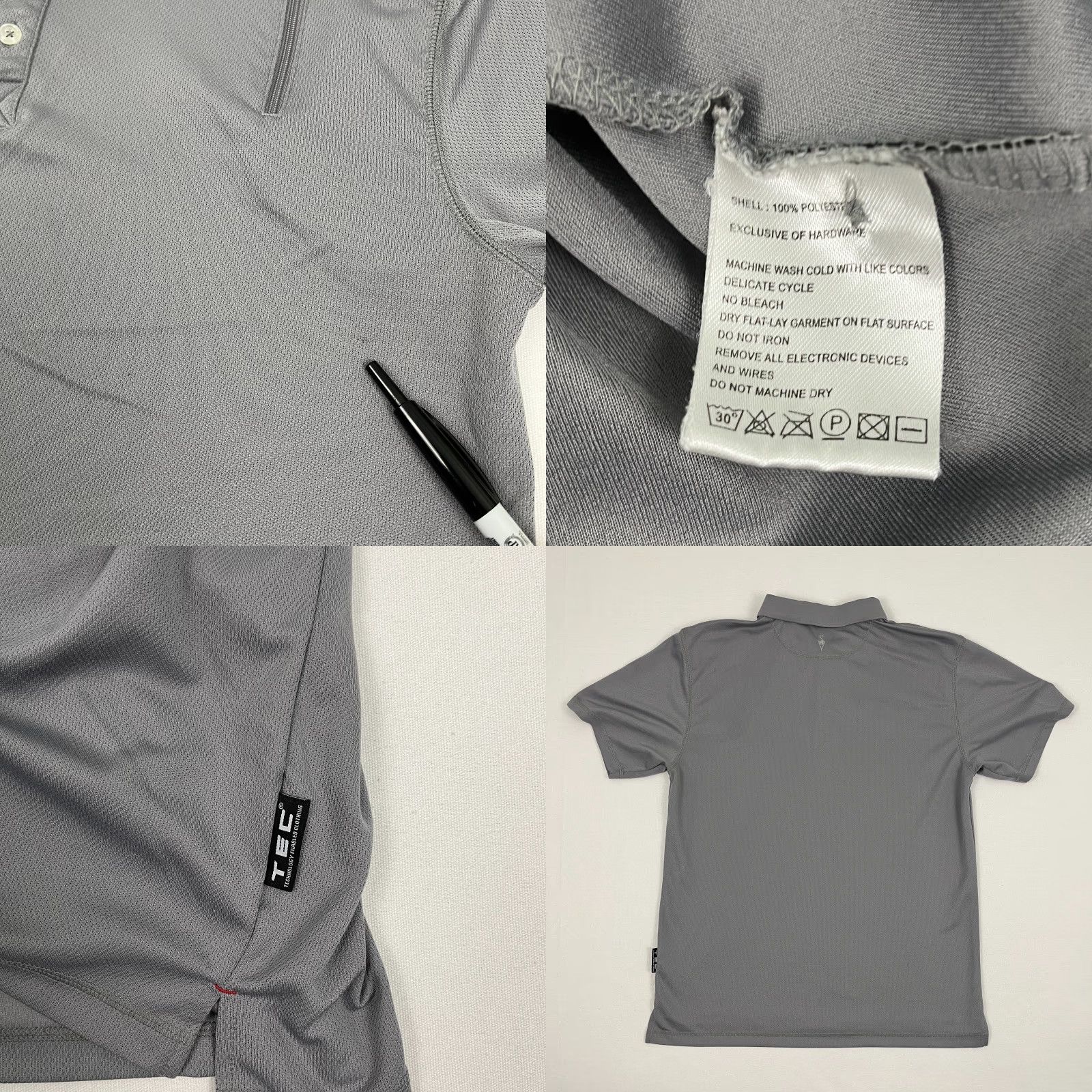 Vintage SCOTTeVEST Polo Shirt Mens Large Gray Utility Chest Pocket Size US L / EU 52-54 / 3 - 8 Thumbnail