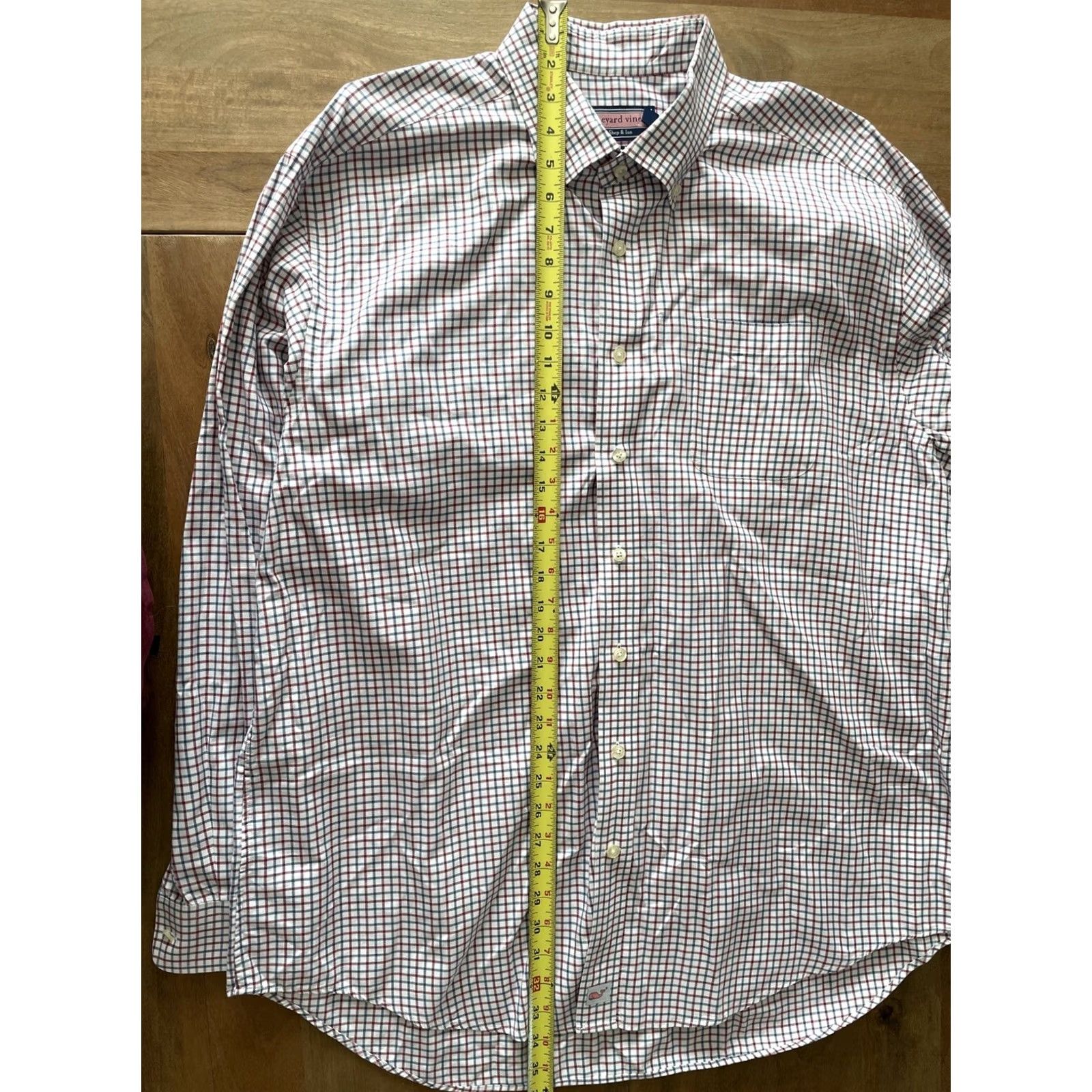 Vineyard Vines Vineyard Vines Murray Shirt Mens XL Gingham Plaid Button-Down Long Sleeve Oxford Shirt Size US XL / EU 56 / 4 - 6 Thumbnail