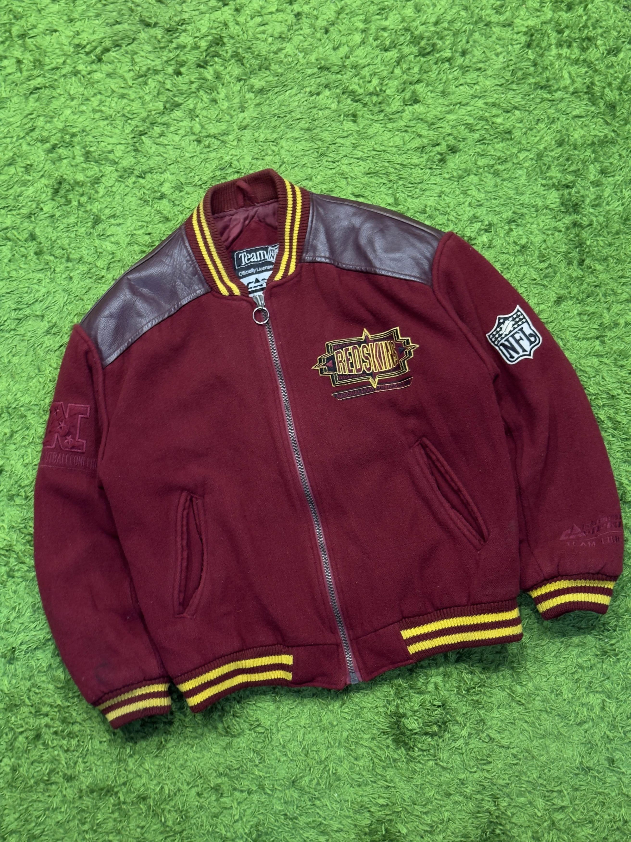 NFL Bomber Baseball Jacket Washington Redskins NFL 80s 90s y2k Size US L / EU 52-54 / 3 - 7 Thumbnail