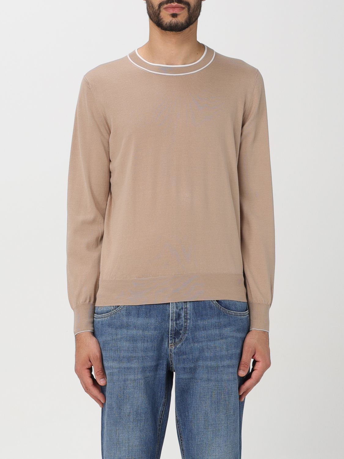 image of Brunello Cucinelli Sweater Men Beige (Size Large)