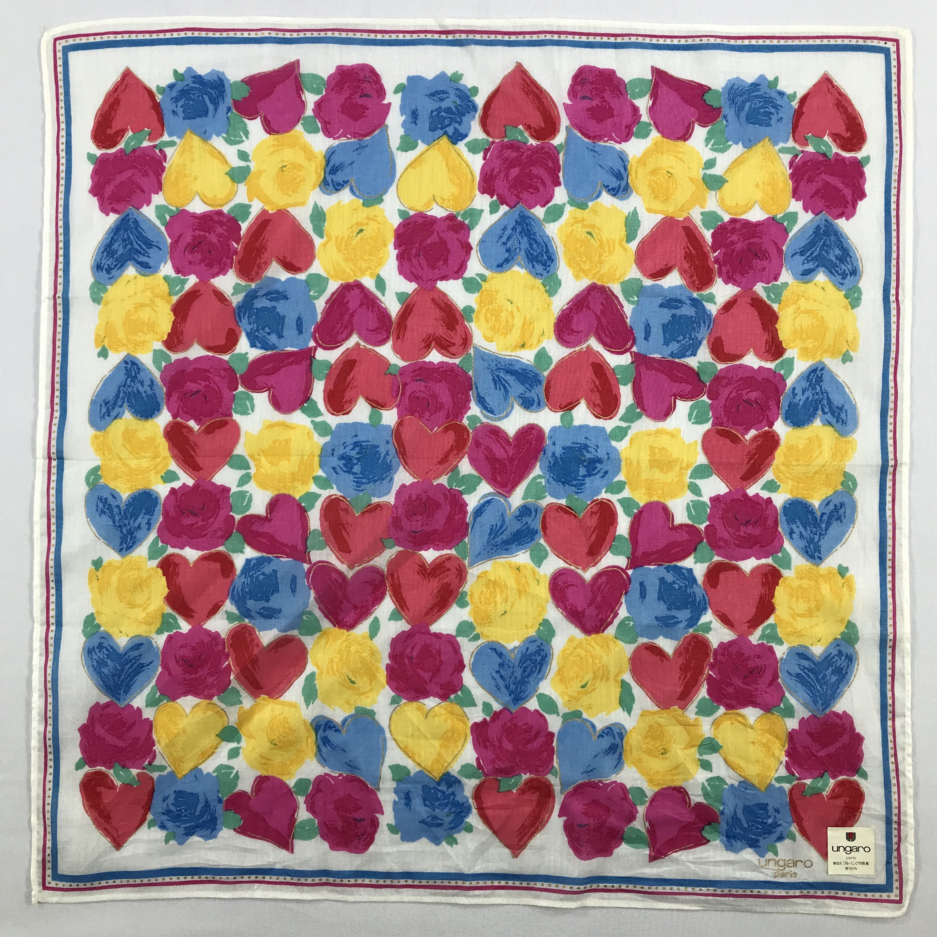 Emanuel Ungaro × Vintage Engaro Bandana / Handkerchief / Neckerchief - S2664 Size ONE SIZE - 1 Thumbnail