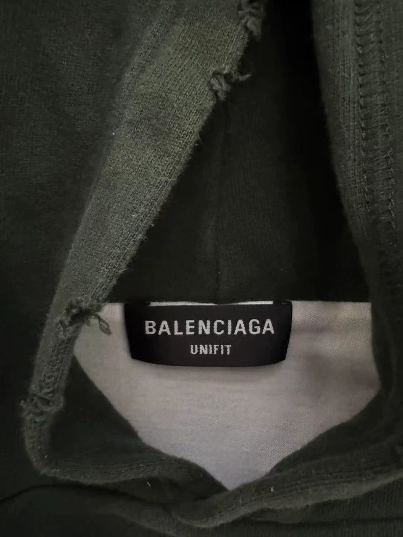 Balenciaga Balenciaga Green hole hoodie sweater Size US S / EU 44-46 / 1 - 3 Thumbnail