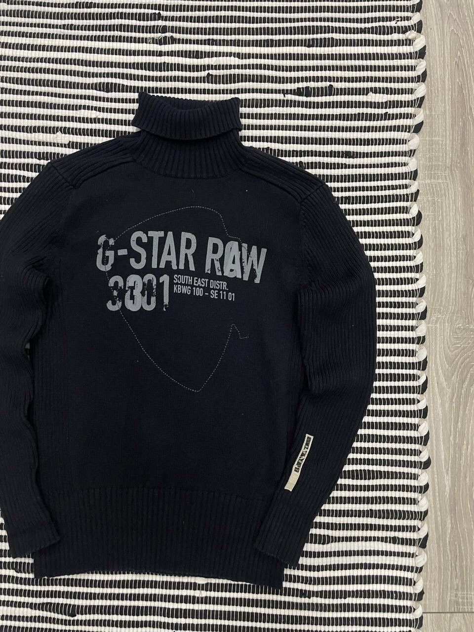 G-Star × Japanese Brand × Vintage Vintage G Star Raw Big Logo Knitted Sweater Y2K Size US L / EU 52-54 / 3 - 3 Thumbnail