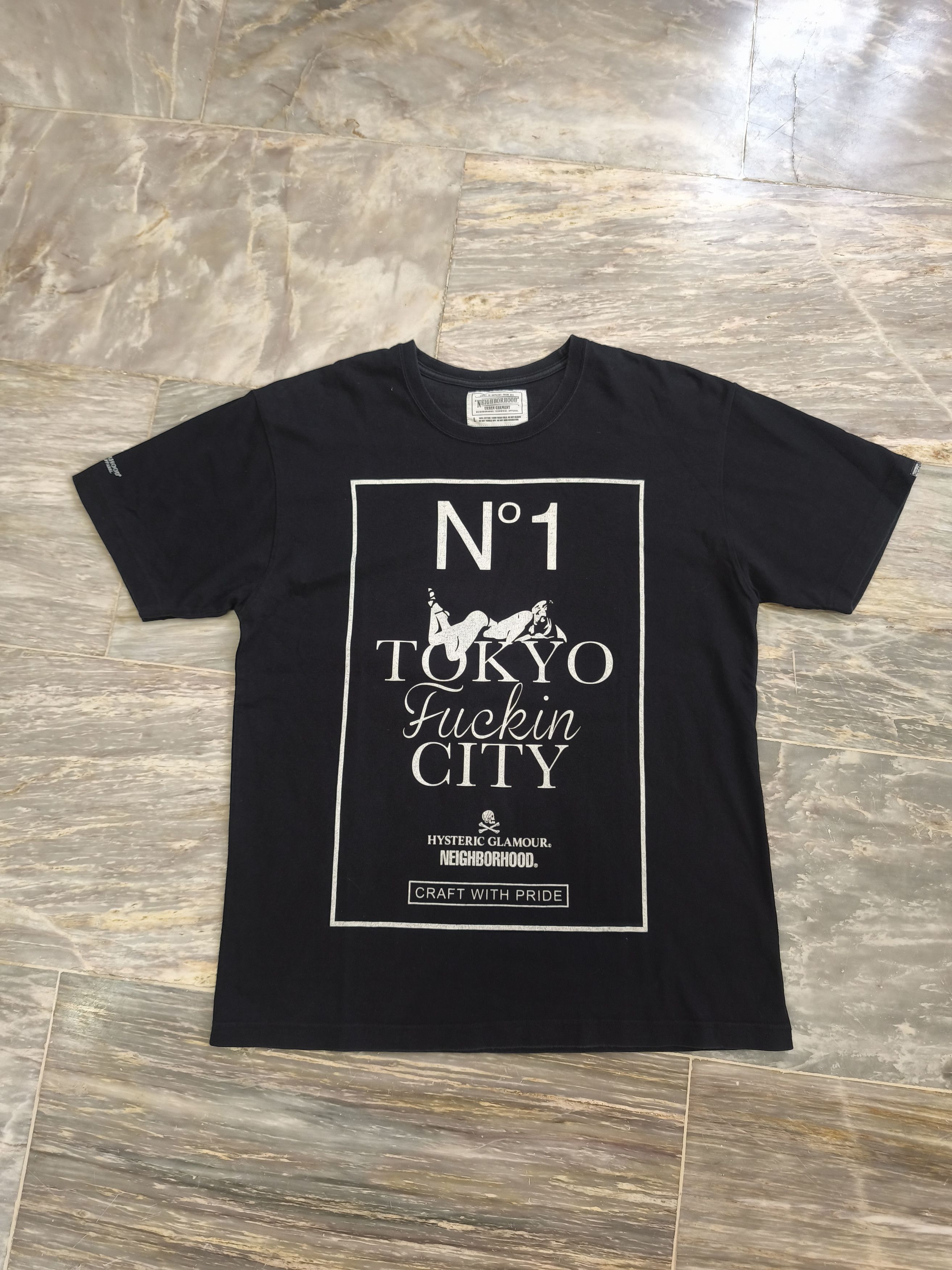 Hysteric Glamour HYSTERIC GLAMOUR x NEIGHBORHOOD 2015 TOKYO FUCKIN'CITY TEE Size US L / EU 52-54 / 3 - 3 Thumbnail