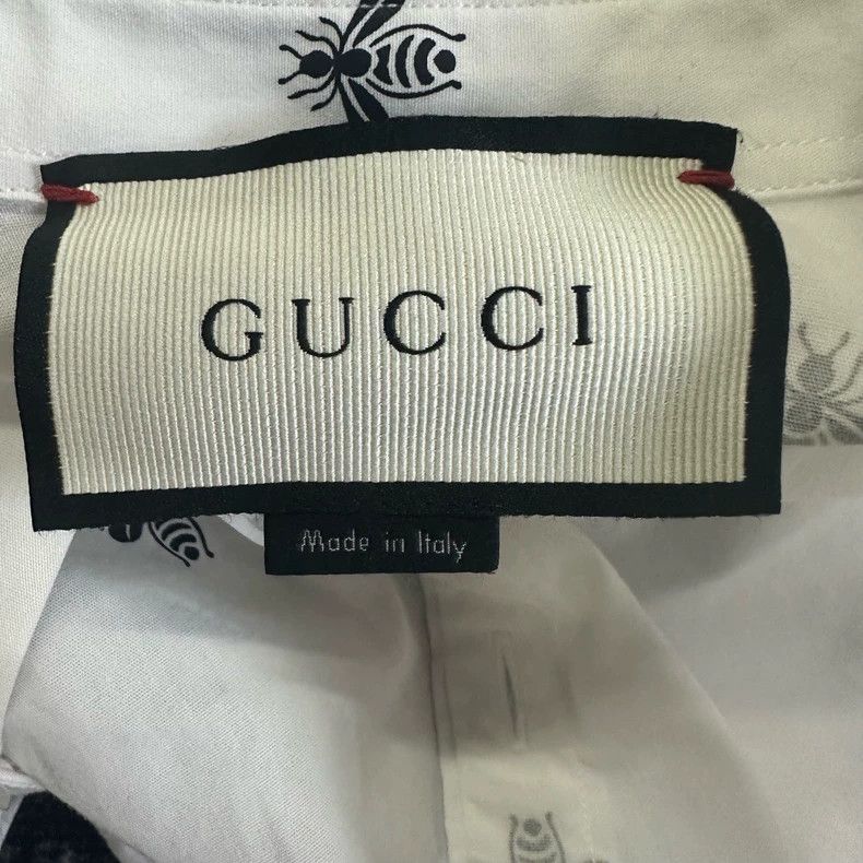 Gucci Gucci Size 38 Full-print little bee shirt size 38 2502-Next Size US XS / EU 42 / 0 - 5 Thumbnail