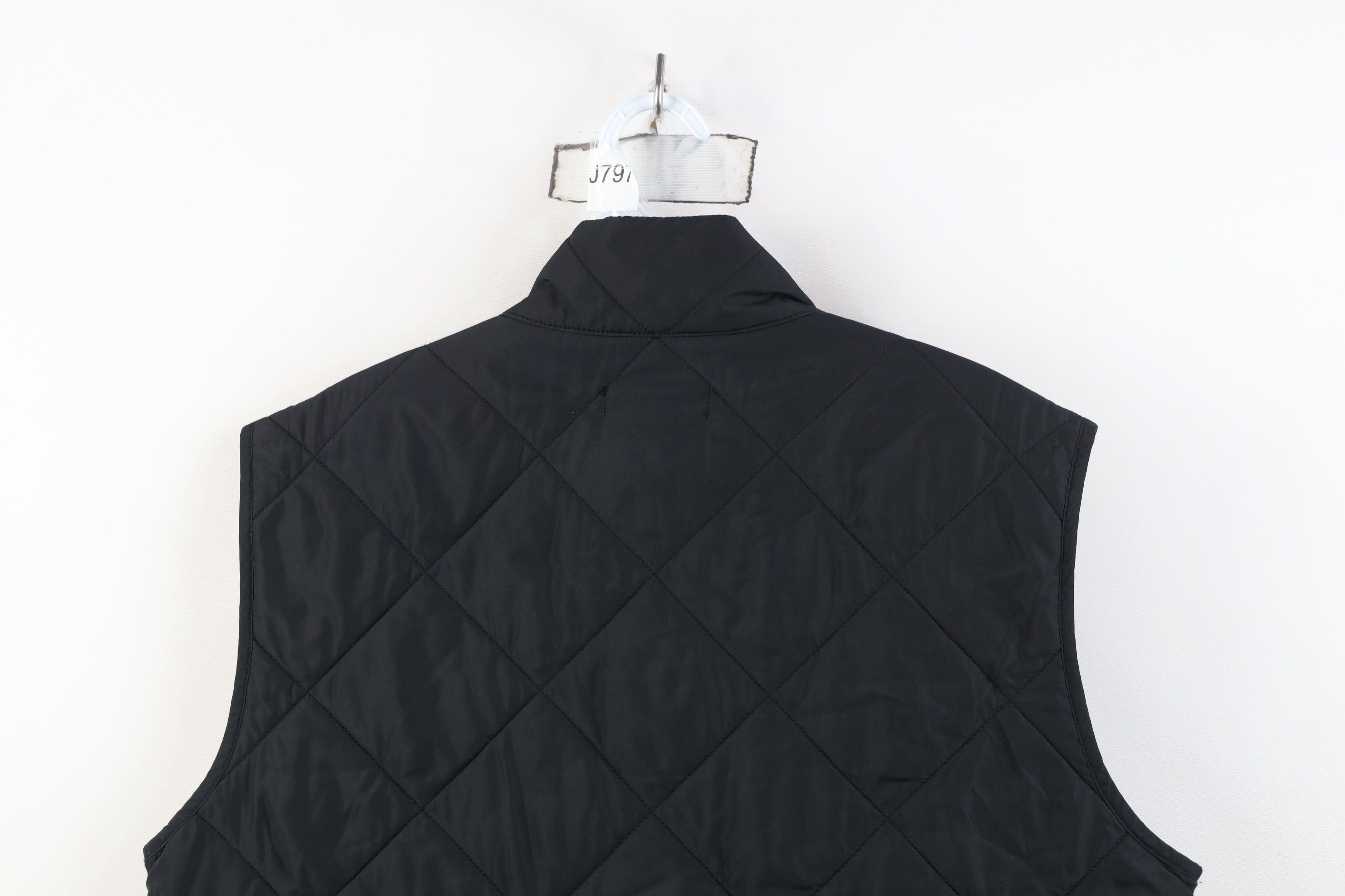 J.Crew J Crew Faded Button Back Quilted Full Zip Vest Jacket Black Size US M / EU 48-50 / 2 - 14 Thumbnail