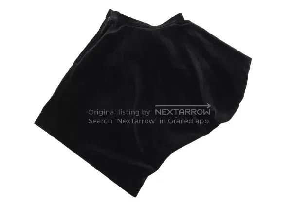 Comme des Garcons Comme Des Garcons size S Black Velvet Skirt with Retro Def Size 23" - 3 Thumbnail