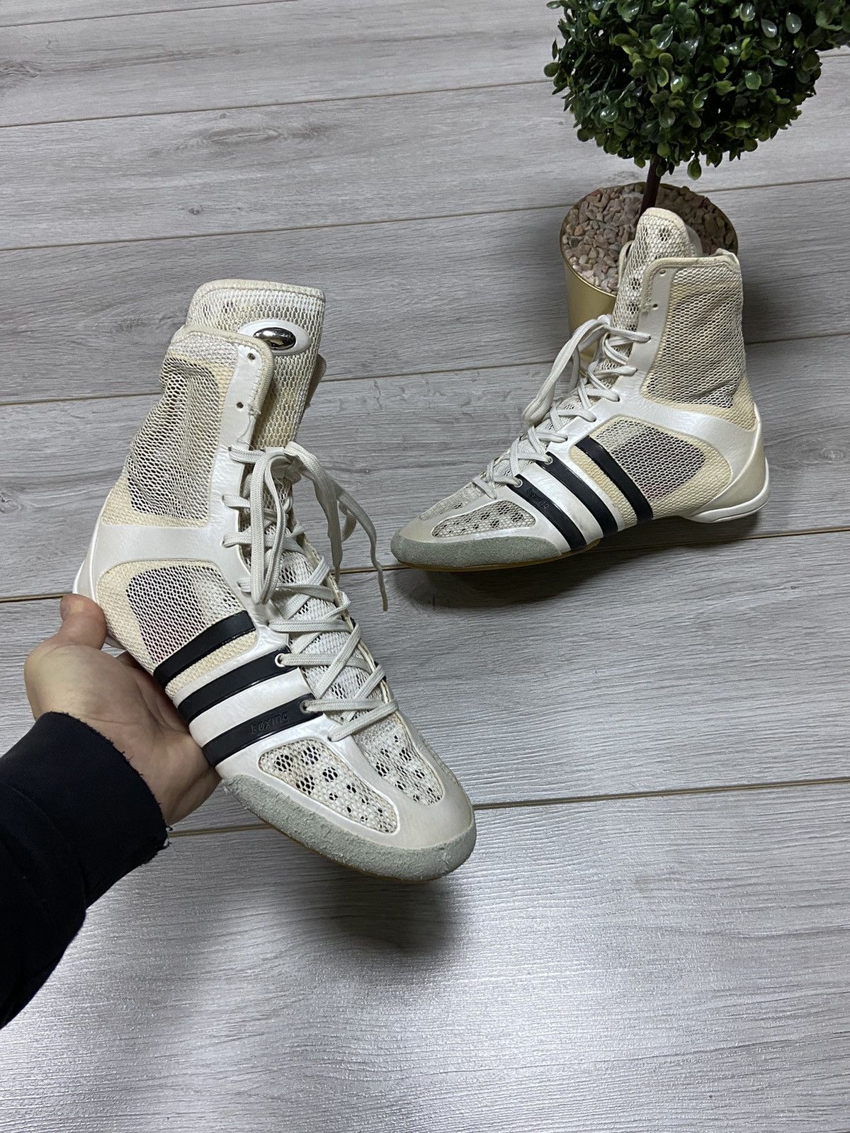 Adidas Adidas boxing high mesh sneakers boots Size US 8.5 / EU 41-42 - 2 Thumbnail