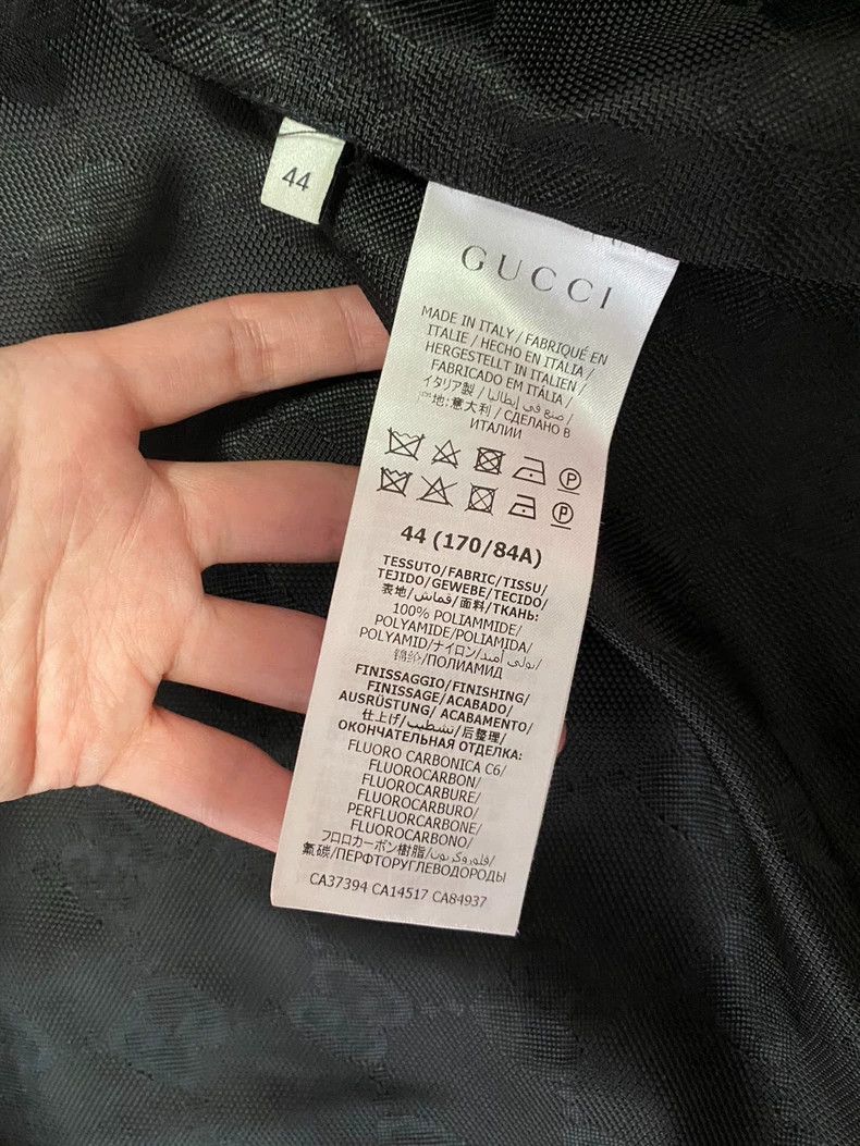 Gucci Gucci Spring and Autumn Black Polyester/Nylon Jacket Old Fl Size US S / EU 44-46 / 1 - 7 Thumbnail