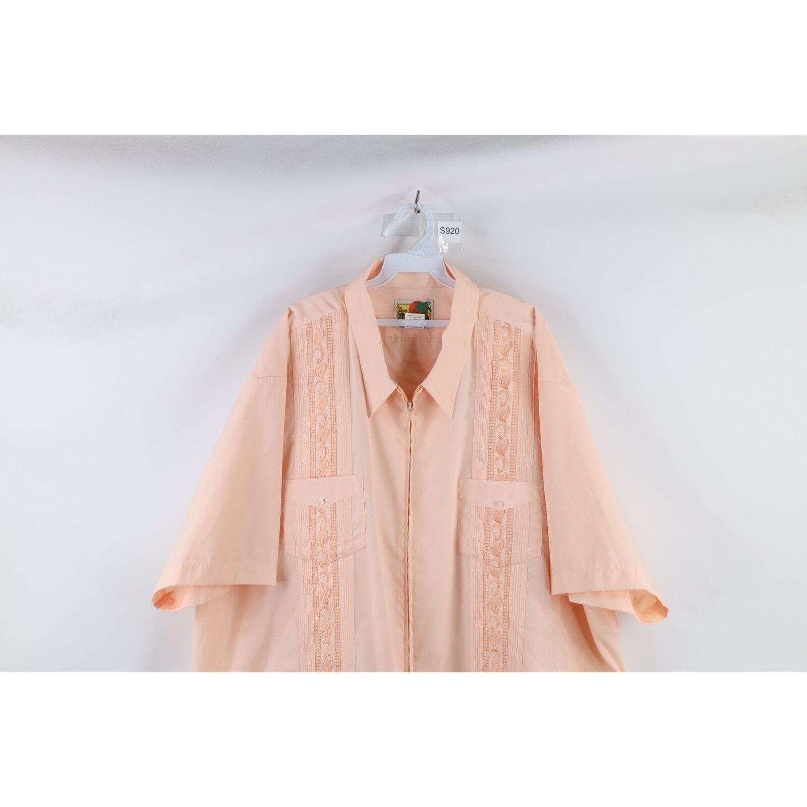 Vintage Vintage 90s Guayabera Beach Wedding Short Sleeve 4XL Size US XXL / EU 58 / 5 - 2 Thumbnail
