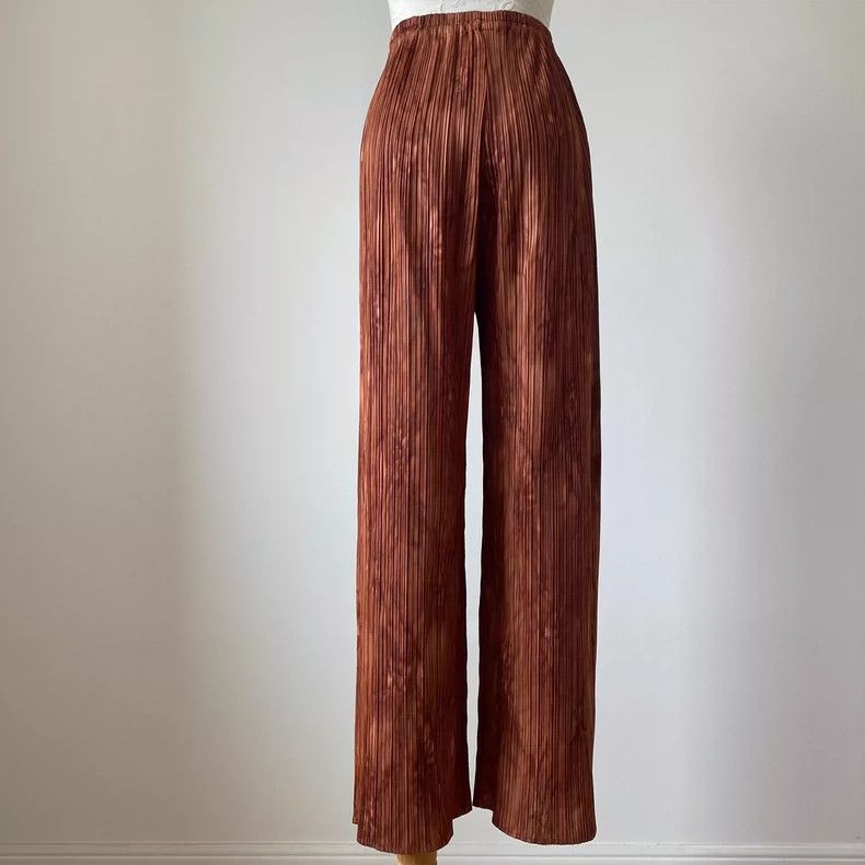 Issey Miyake Issey Miyake Retro patterned wide-leg pants Size 25" / US 0 / IT 36 - 4 Thumbnail