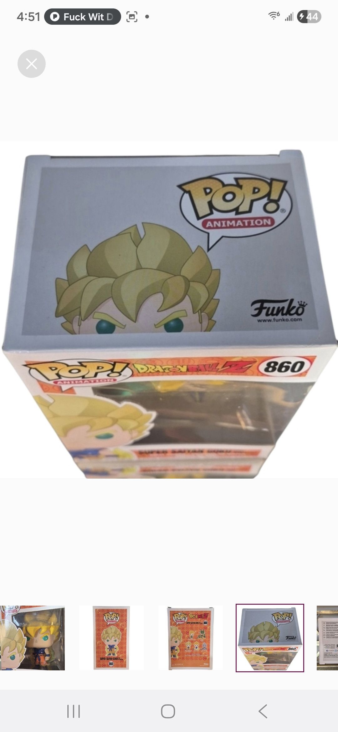 Other Funko × Dragon Ball Z Super Saiyan Goku Funko POP Vinyl Size ONE SIZE - 5 Thumbnail