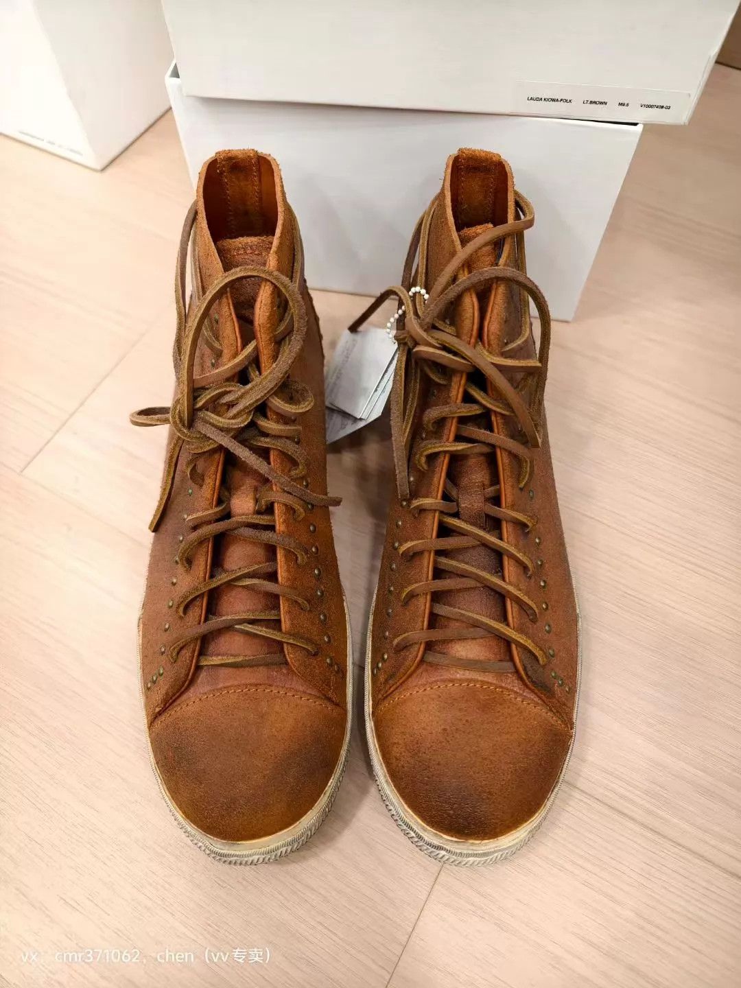 Visvim visvim lauda kiowa folk dk brown 9 new Horween Cork Size US 8 / EU 41 - 1 Thumbnail