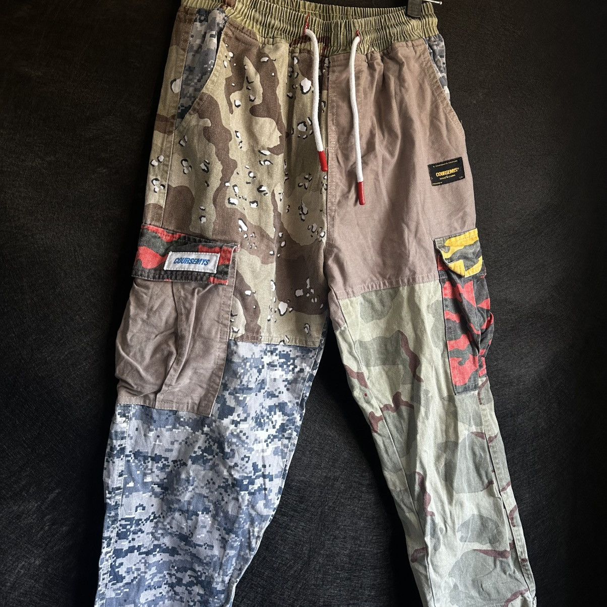 Japanese Brand Coursemys Pants Multicolor Camo Size US 35 - 2 Thumbnail