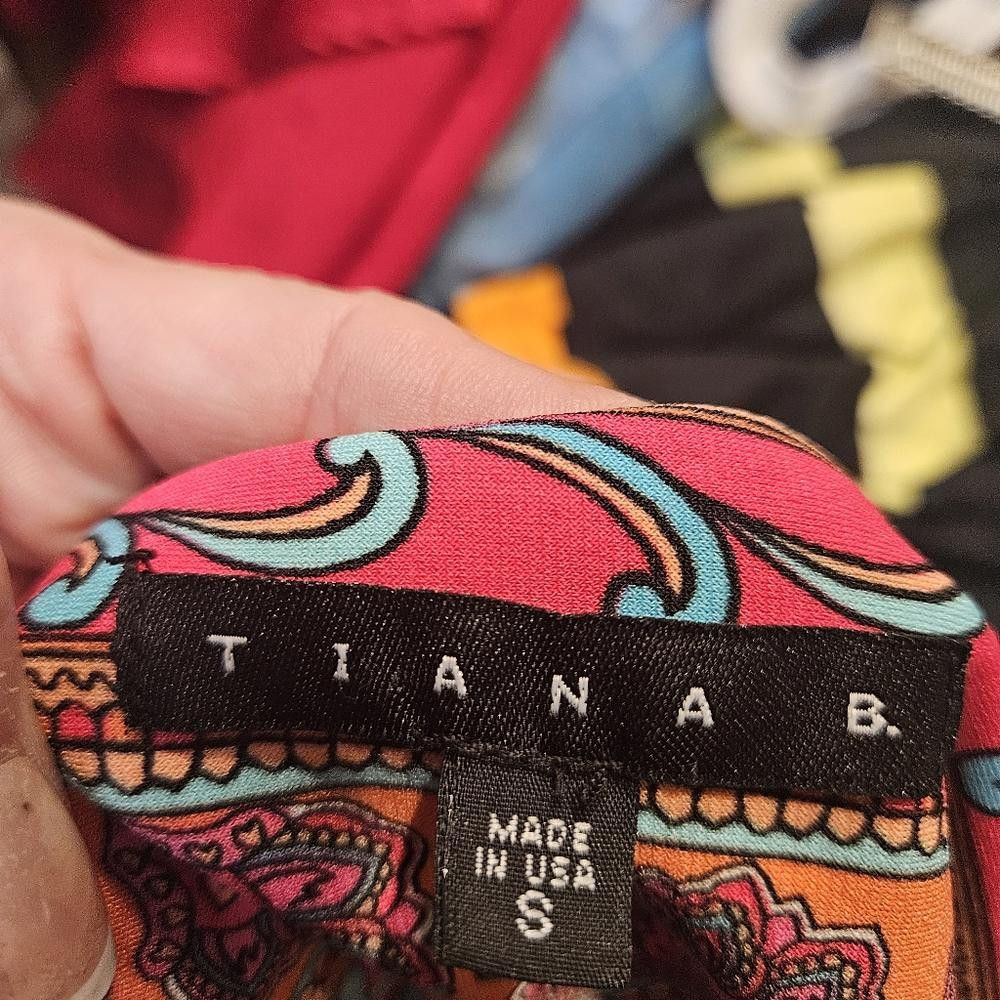 Designer Tiana B Vibrant Print Dress - Bohemian Style H115 Size S / US 4 / IT 40 - 5 Thumbnail