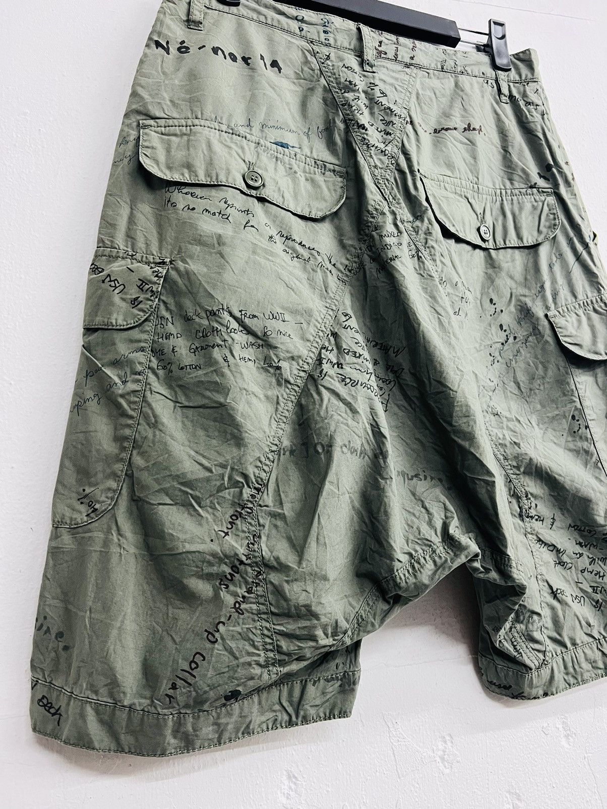 Issey Miyake RARE OG VINTAGE NE-NET ISSEY MIYAKE MILITARY CARGO SHORT Size US 30 / EU 46 - 8 Thumbnail