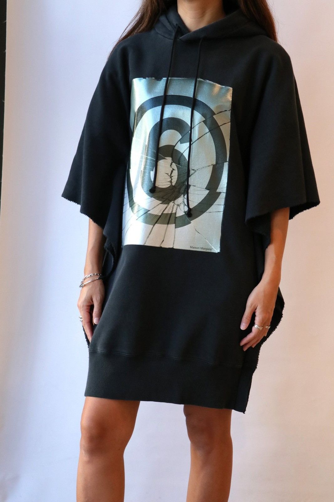 Maison Margiela MM6 Maison Martin Margiela Oversized Hoodie Dress Big Logo Size XS / US 0-2 / IT 36-38 - 4 Thumbnail