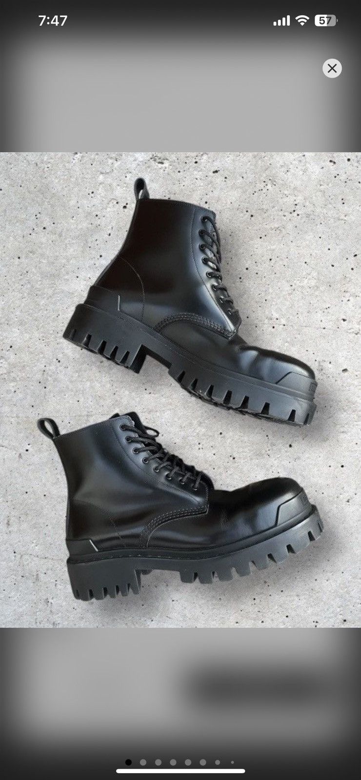 Balenciaga Balenciaga Strike Combat Boots size 11 Size US 11 / EU 44 - 10 Thumbnail