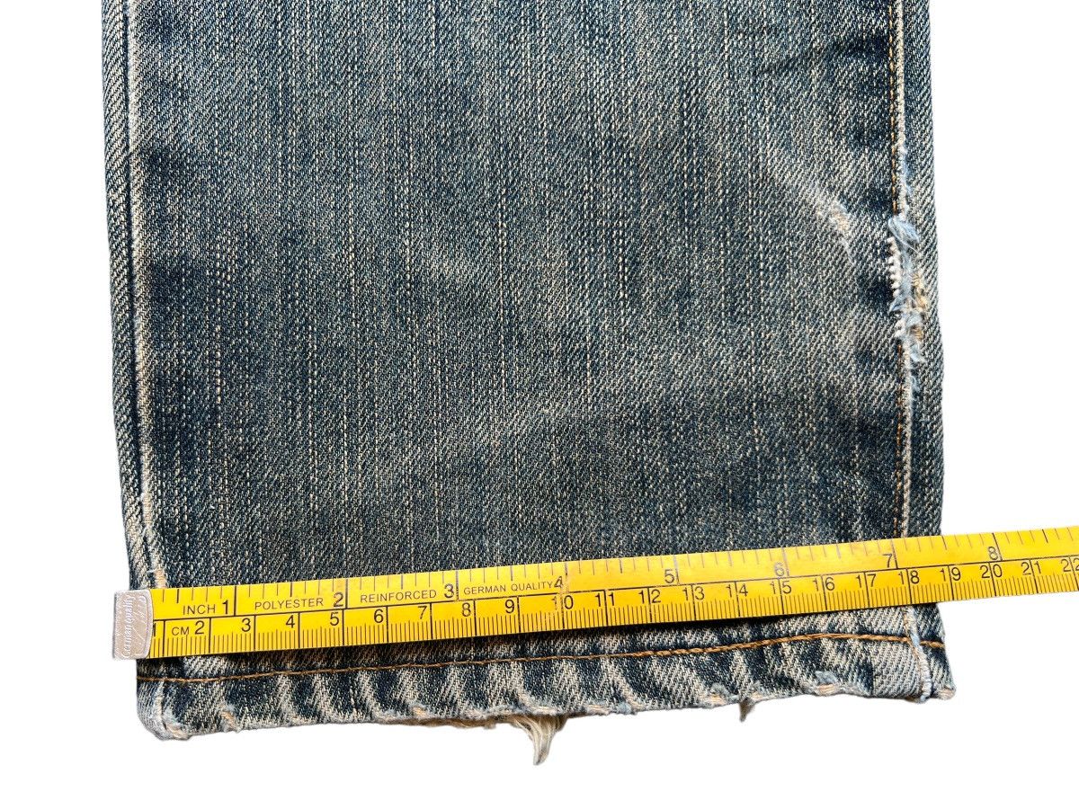 Edwin Vintage 90s Edwin Mudwash Distressed Denim Wide Jeans 30x34 Size US 30 / EU 46 - 17 Thumbnail