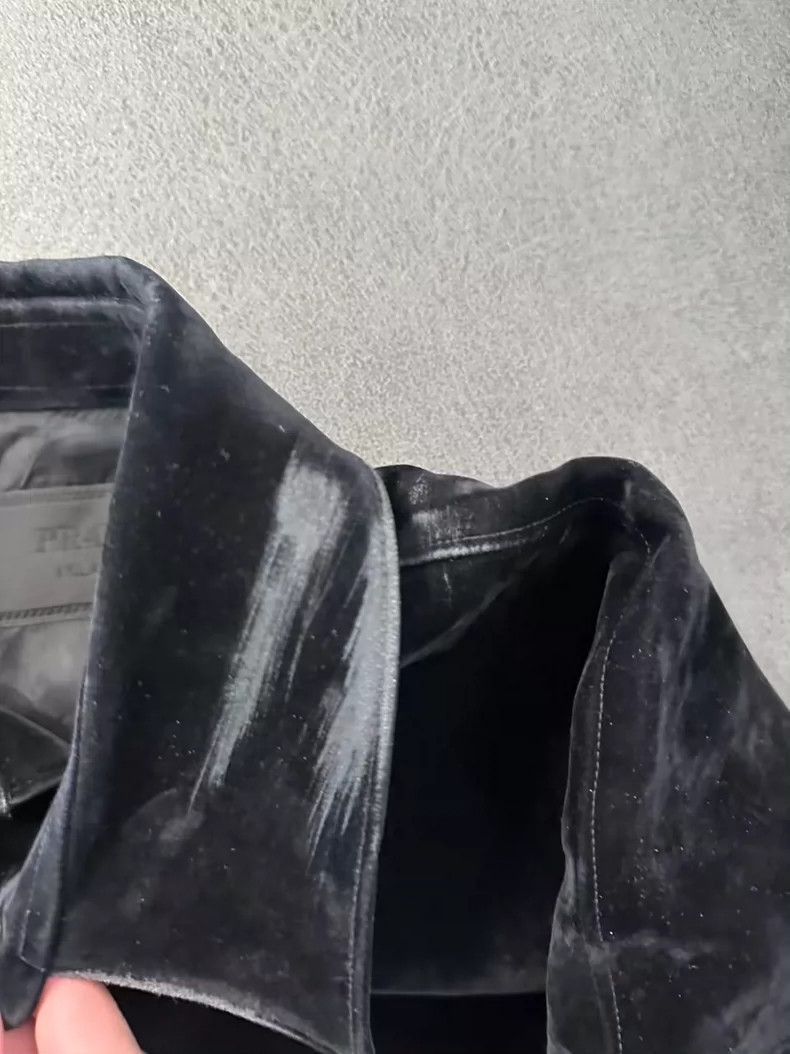 Prada Prada Velvet Suede Jacket Coat Size L -2505 Size US L / EU 52-54 / 3 - 3 Thumbnail