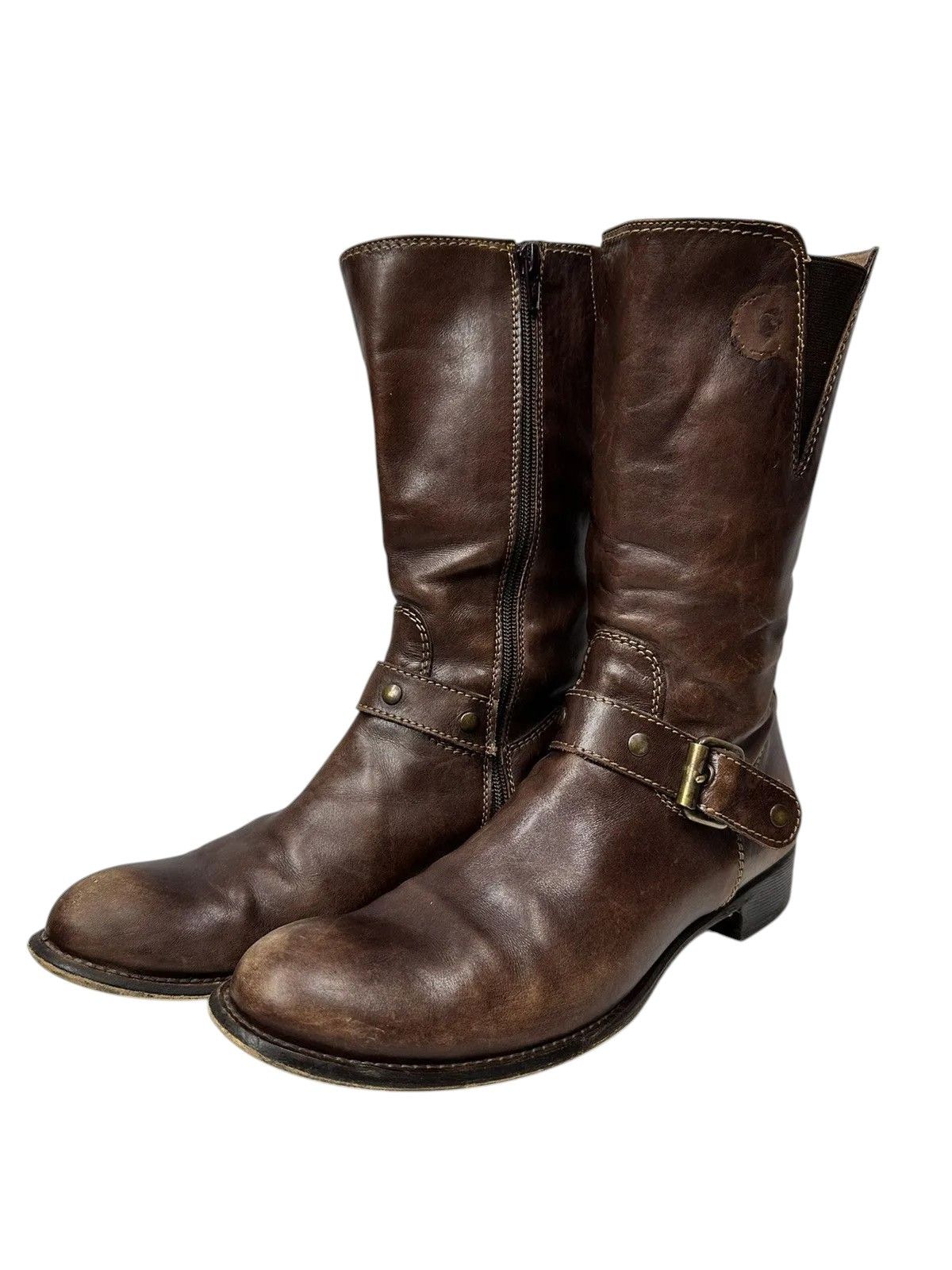 If Six Was Nine Vintage Leather Boots Hight AS 98 Rare Rick Owens Tornado Size US 7 / EU 40 - 1 Thumbnail