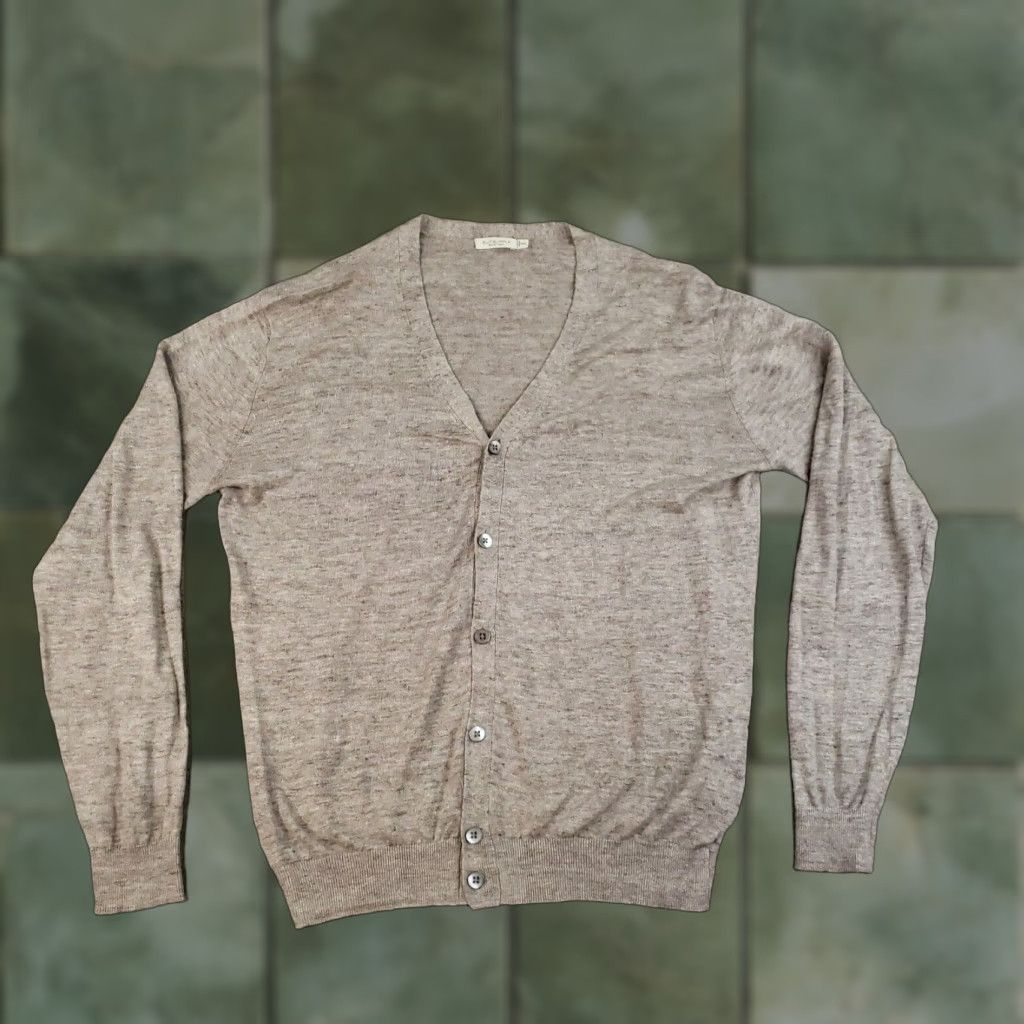 Suitsupply Suitsupply Cardigan Sweater Women 2XL Brown Linen Button Front Lightweight Casual Mens Size XXL / US 16-18 / IT 52-54 - 1 Thumbnail