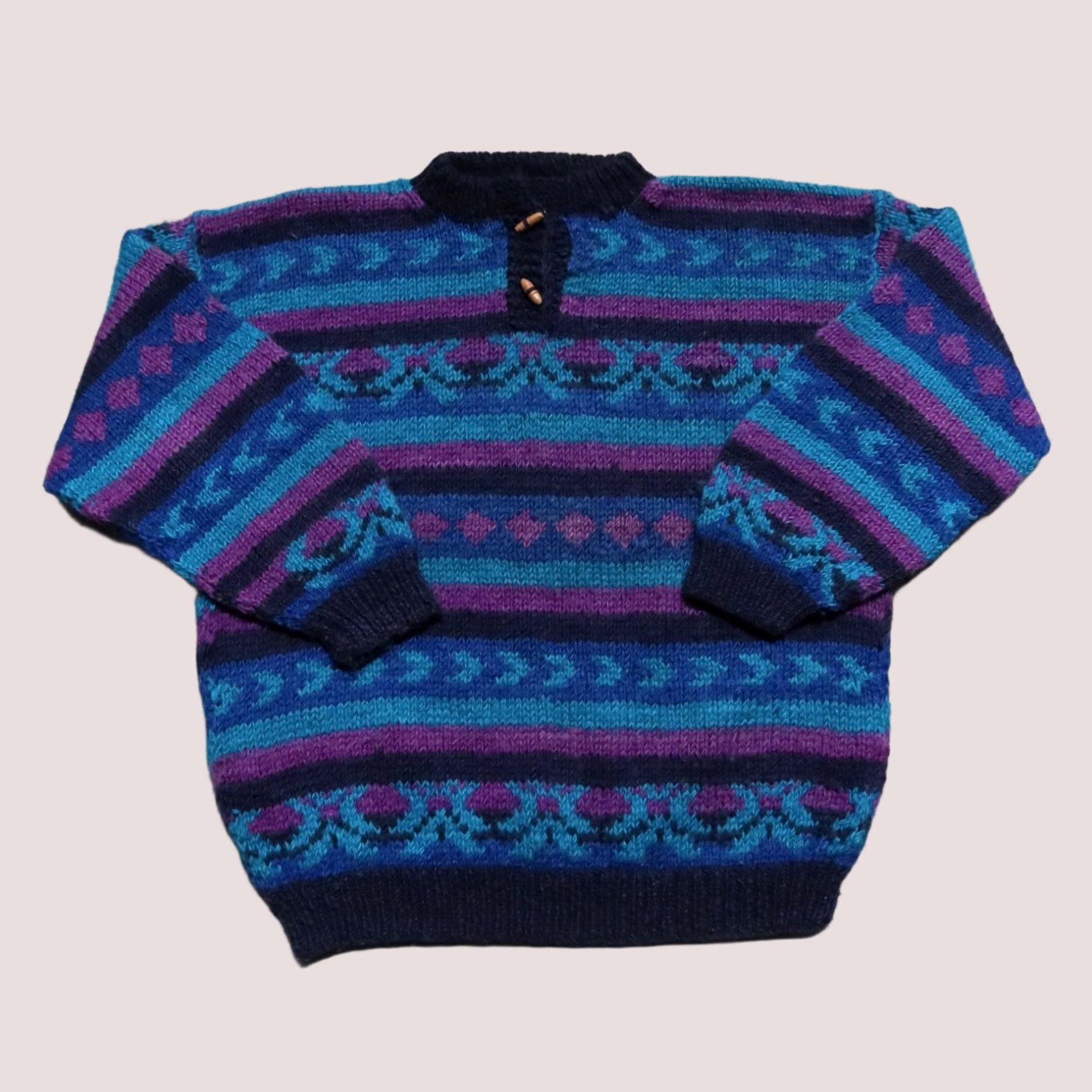 The North Face Vintage The North Face Quilted Sweater Men M Blue 90s Winter Snow Shirt Size US M / EU 48-50 / 2 - 1 Thumbnail
