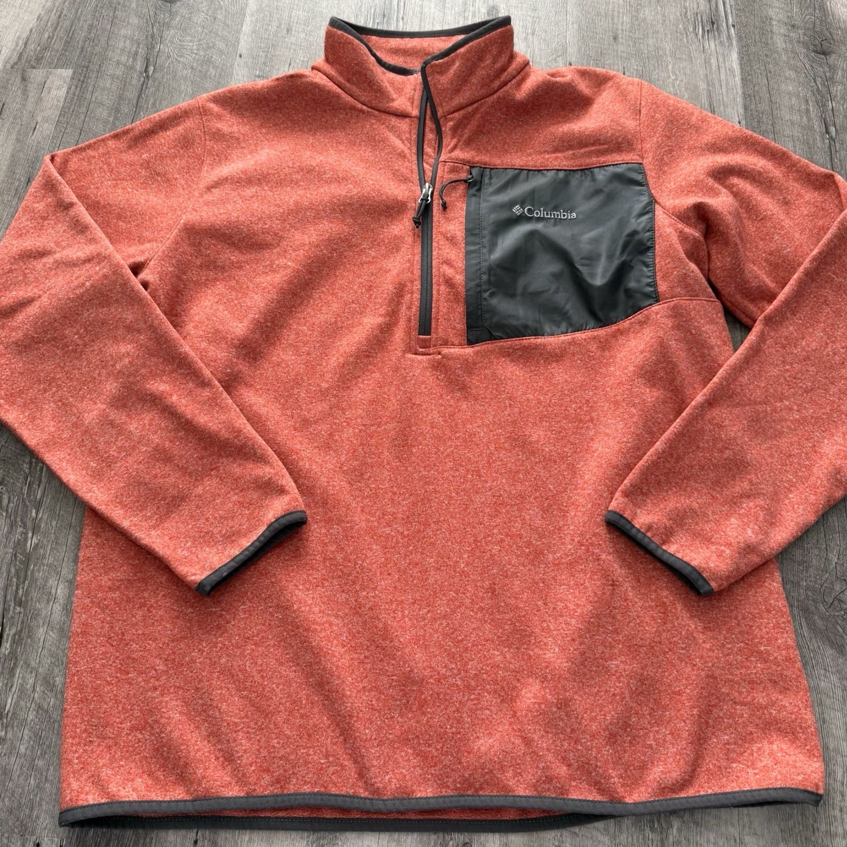 Rusty Columbia Pullover Mens Large 1/4 Zip Long Sleeve Rust Orange Hiking Shirt Pullover Breathable Pockets Logo Daywear Outdoor Mens Size US L / EU 52-54 / 3 - 7 Thumbnail