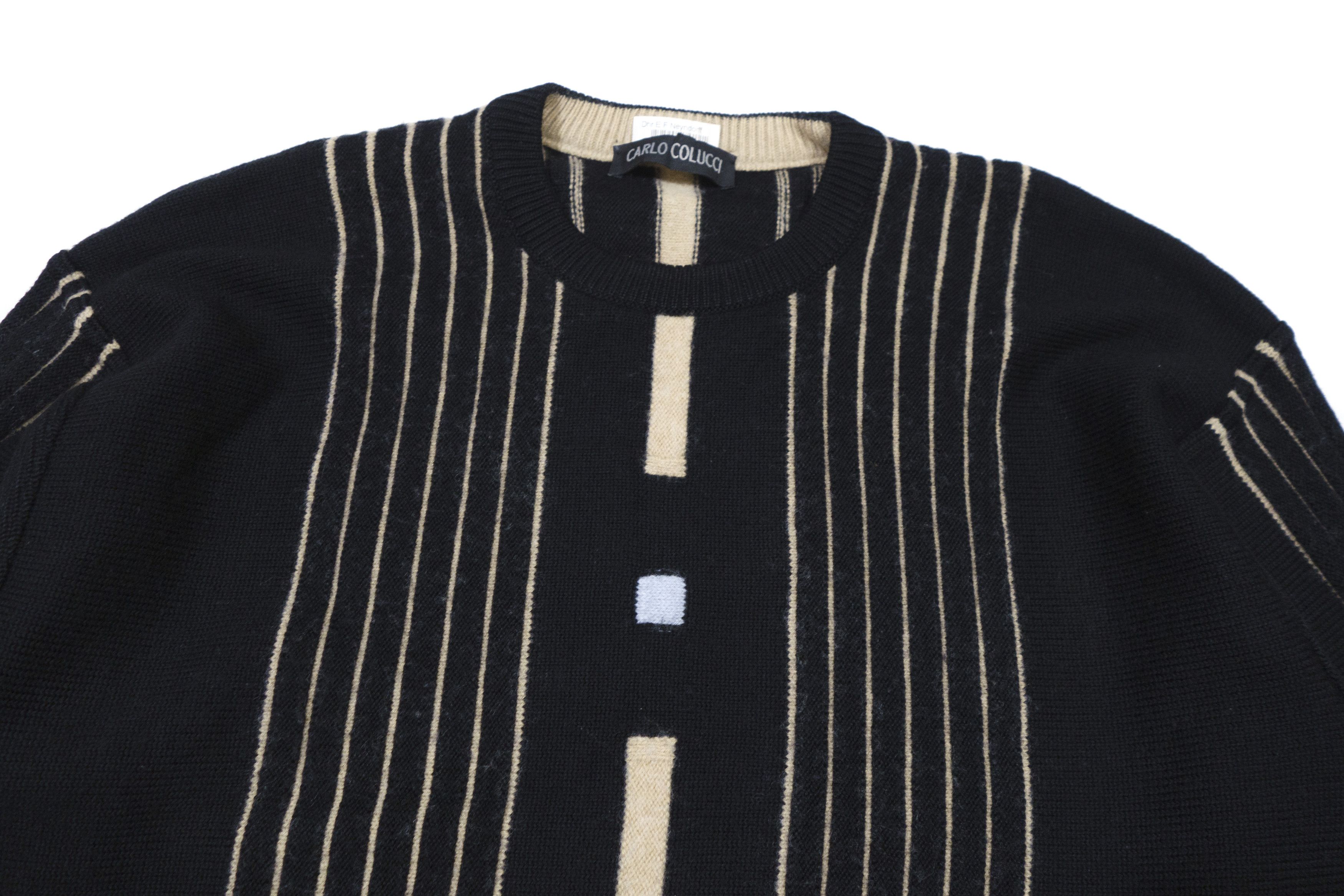 Carlo Colucci 00S Wool Acryl Stripes Sweater Size US M / EU 48-50 / 2 - 3 Thumbnail