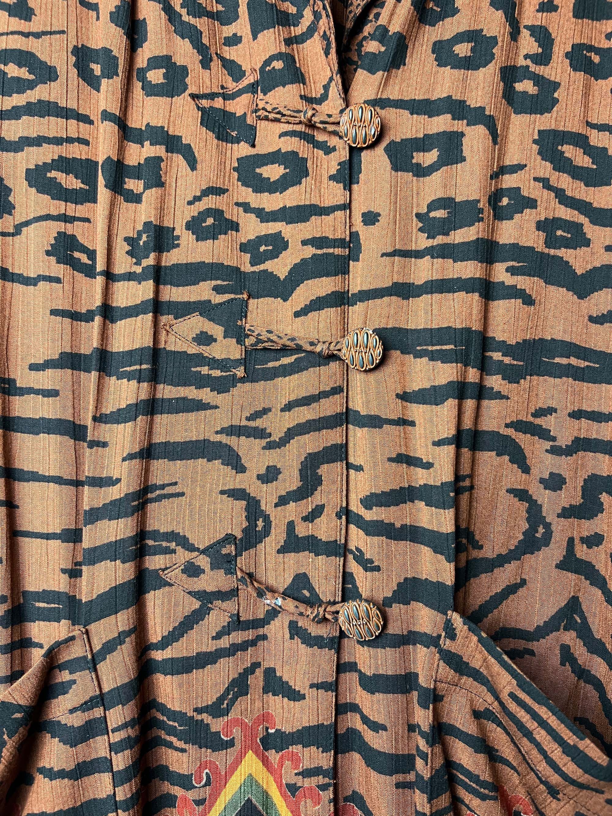 Vintage Vintage 1980's Carole Little Animal Print Blazer Jacket Size ONE SIZE - 6 Thumbnail
