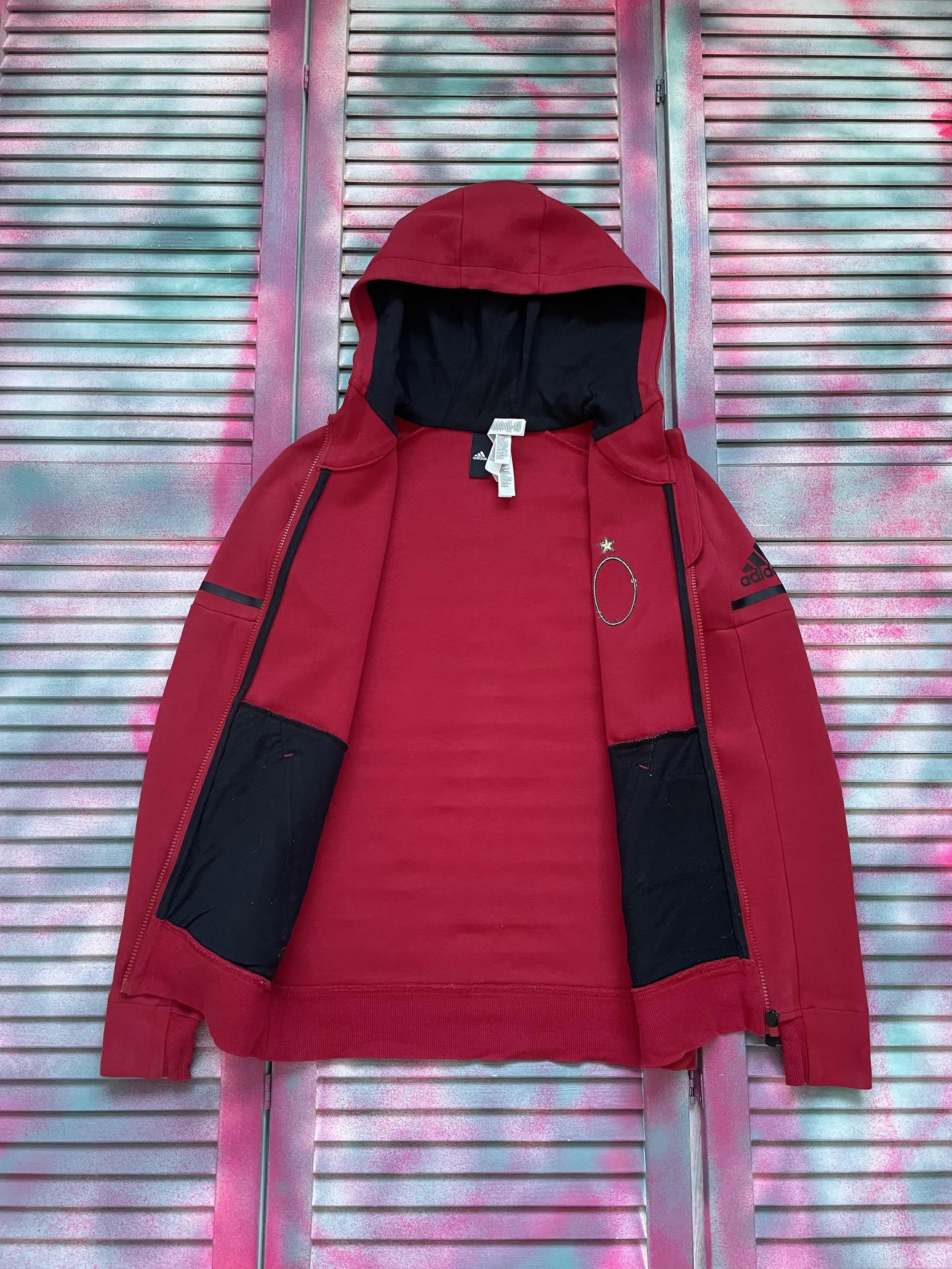 Adidas Adidas AC Milan Zip Hoodie Size US XS / EU 42 / 0 - 2 Thumbnail