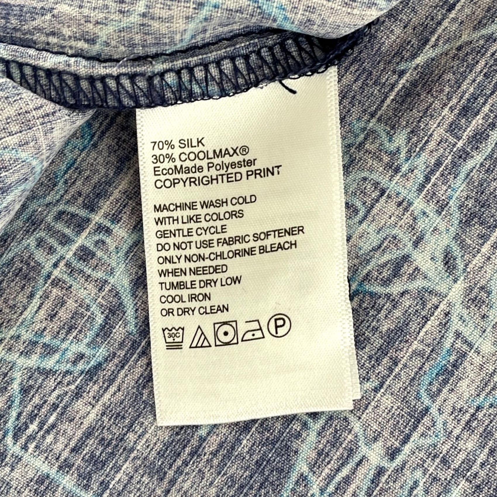 Tommy Bahama Tommy Bahama Between The Vines Shirt Men M Island Zone NWOT Island Navy Blue Silk 70%/Coolmax 30% Floral Short Sleeve Button-Up Collared Classic Mens Size US M / EU 48-50 / 2 - 7 Thumbnail