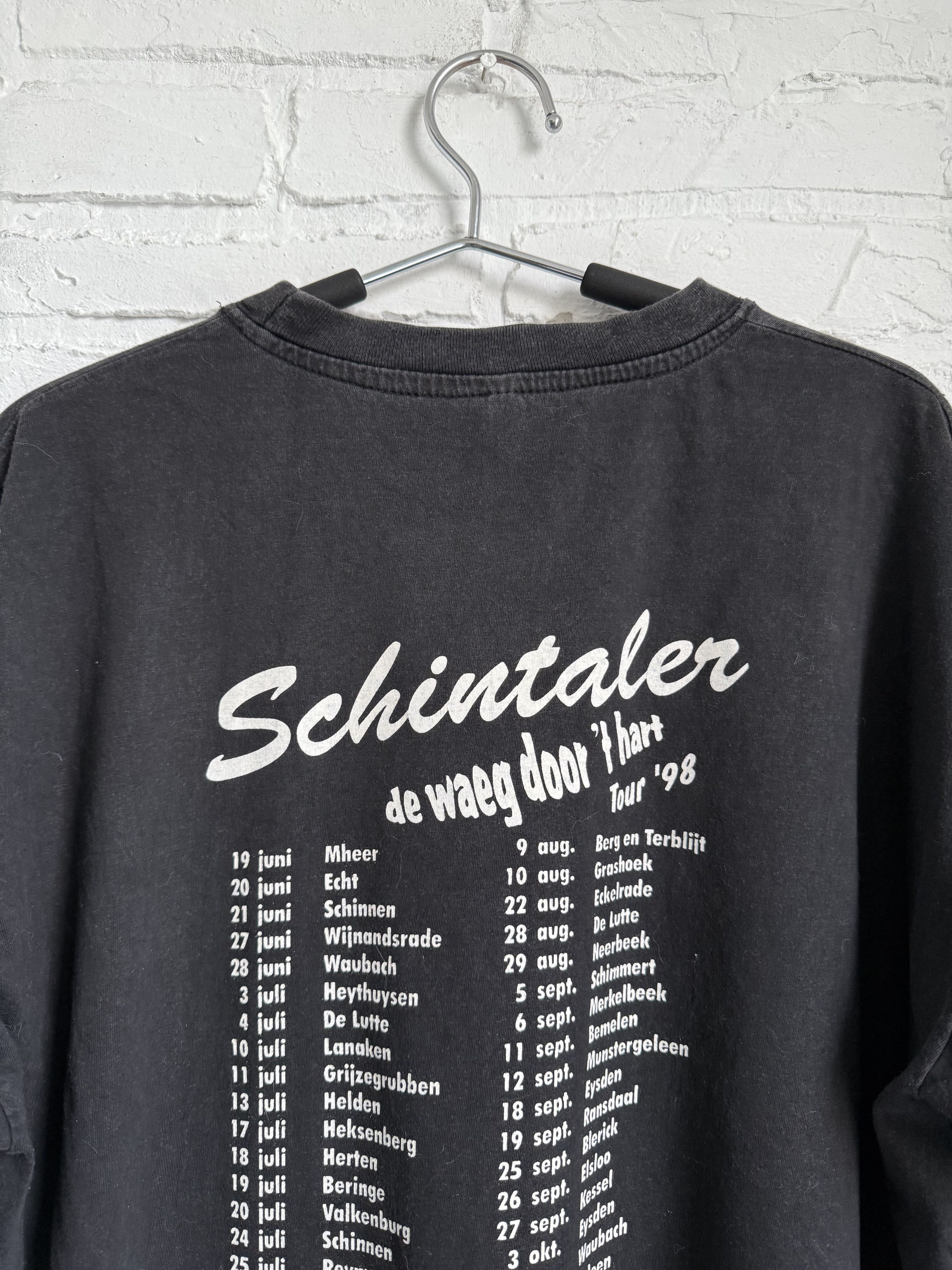 Band Tees × Vintage Vintage 1998 Schintaler De waeg door 't hart t-shirt Size US L / EU 52-54 / 3 - 4 Thumbnail