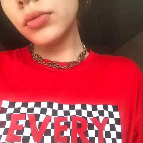 Jewelry Super Dope Streetwear Y2K Style Flames Fire Chain Choker Size ONE SIZE - 4 Thumbnail